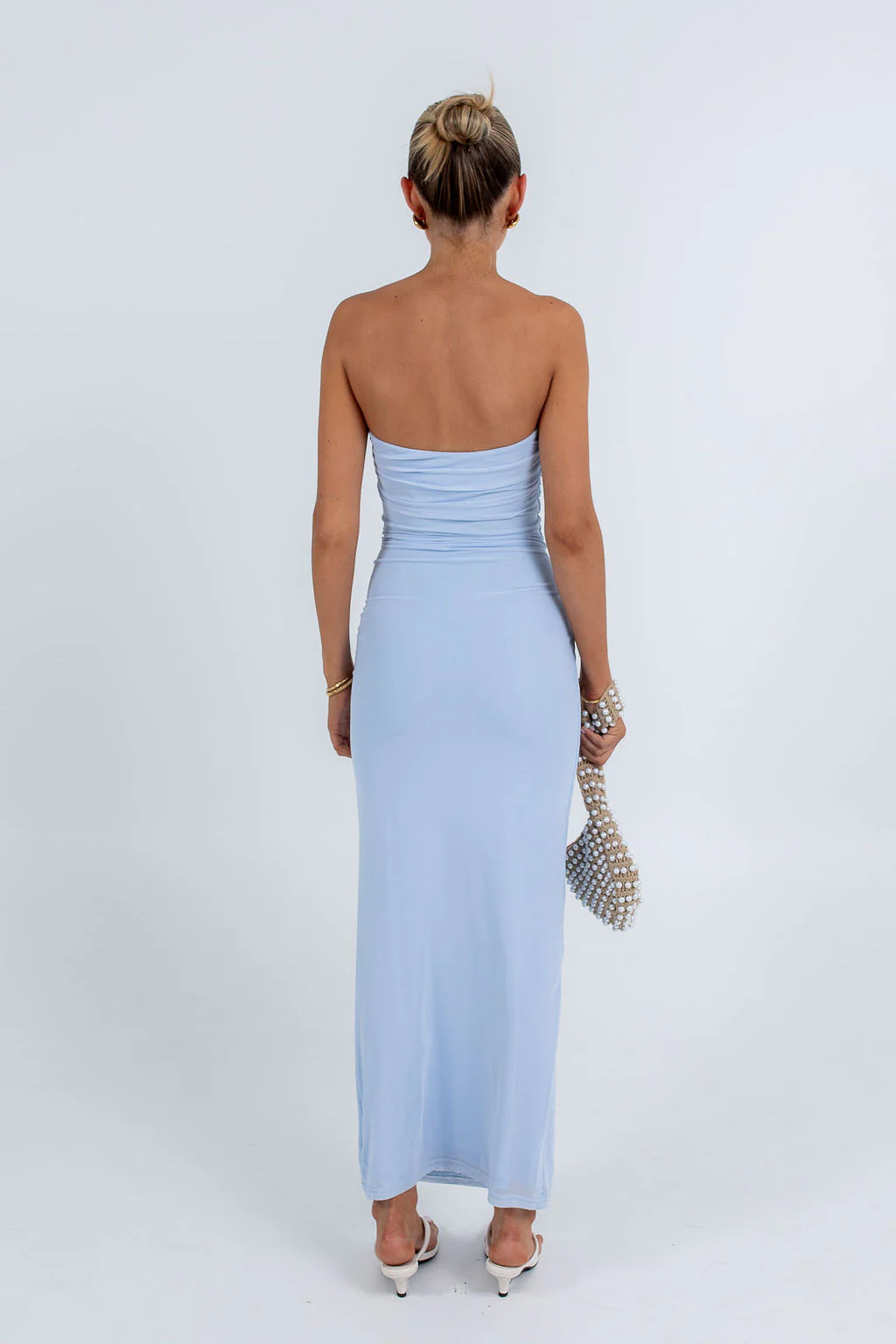 Abby Maxi Dress Baby Blue - Image 4