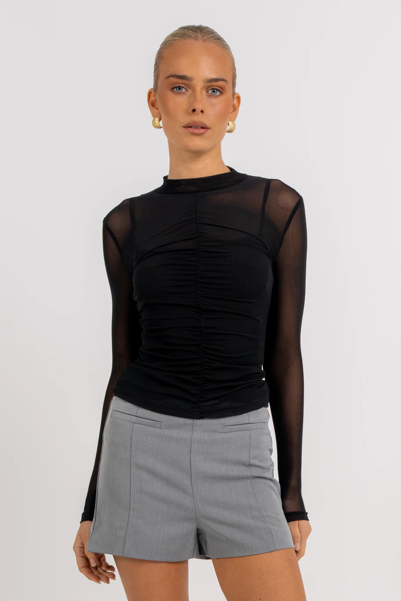 Aida Shorts Grey - Image 6