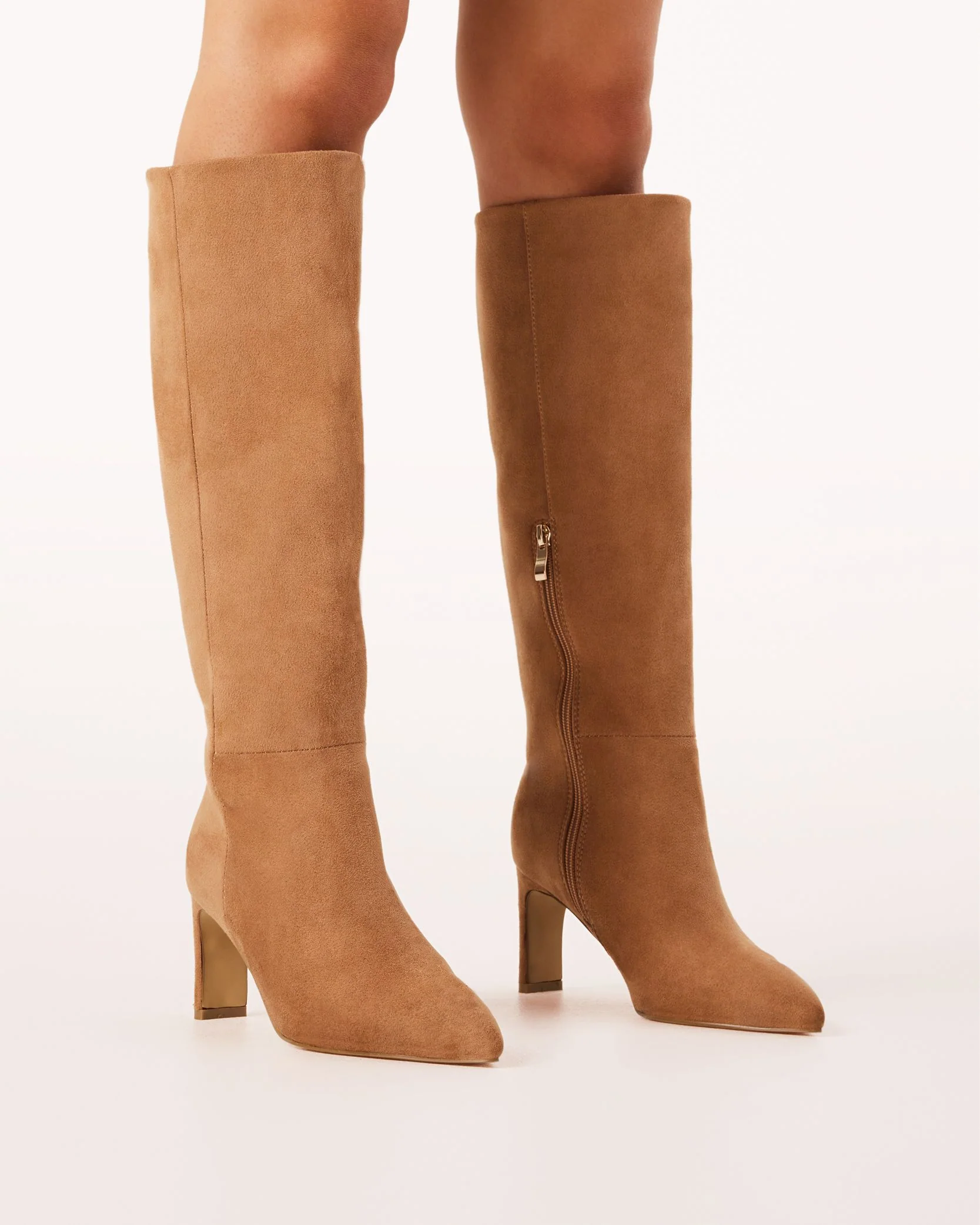 Antoinette Knee-high Boots Tan - Image 3