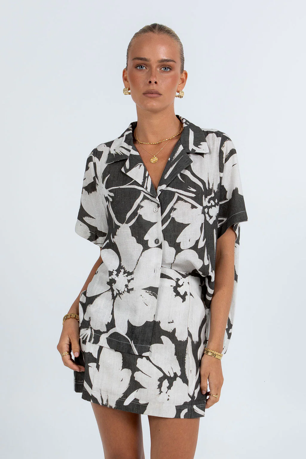 Aprire Mini Skirt Florique Print - Image 7