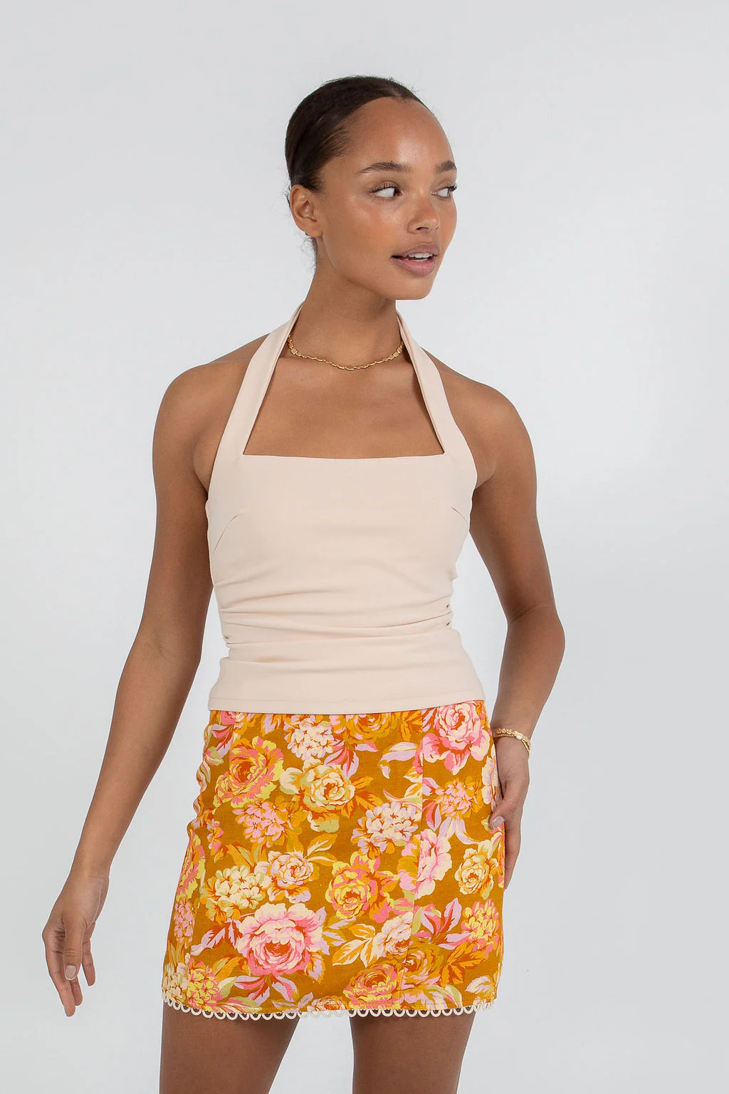 Aprire Mini Skirt Hinterbloom Print - Image 12