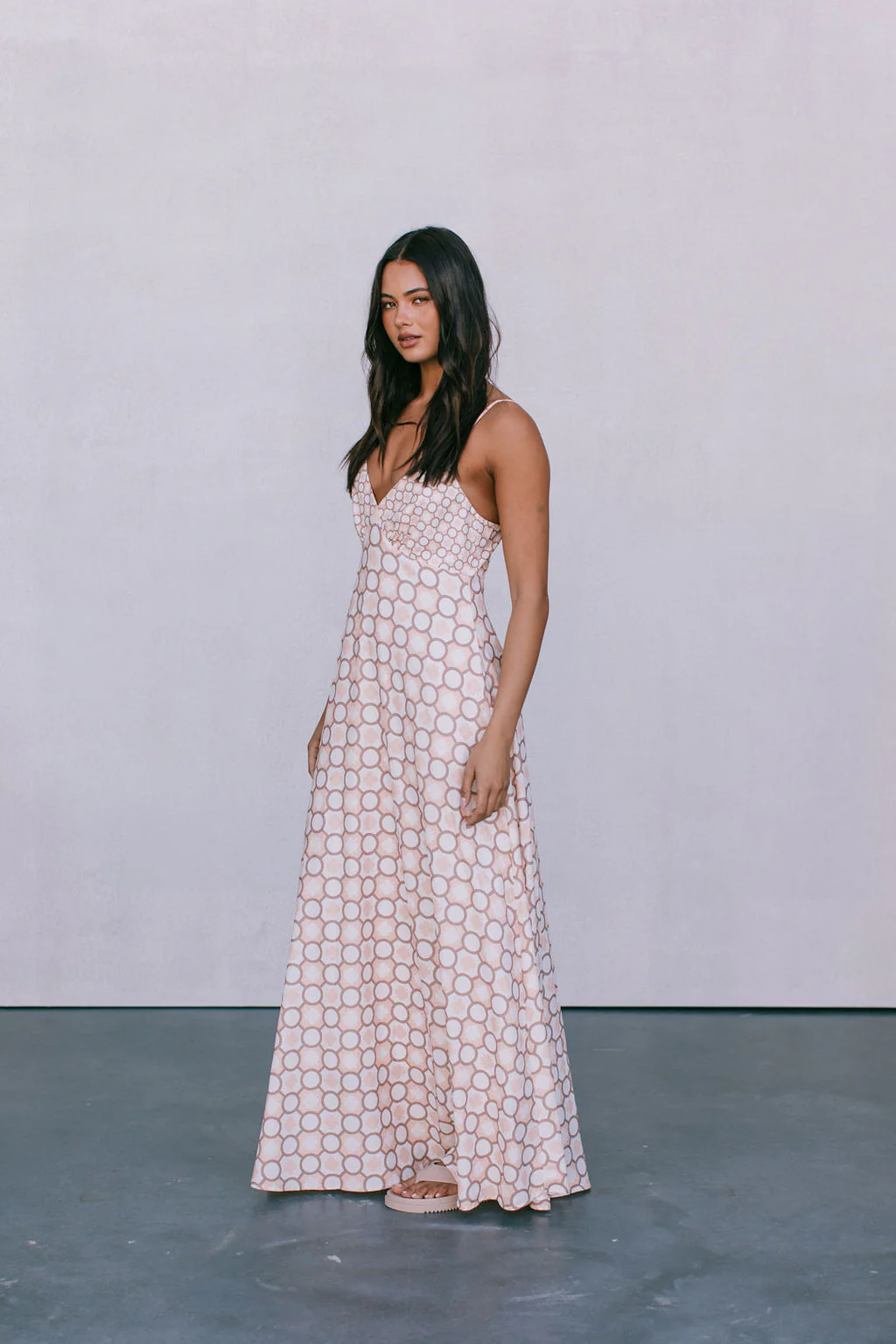 Aries Maxi Dress Sienna Tile Print - Image 3