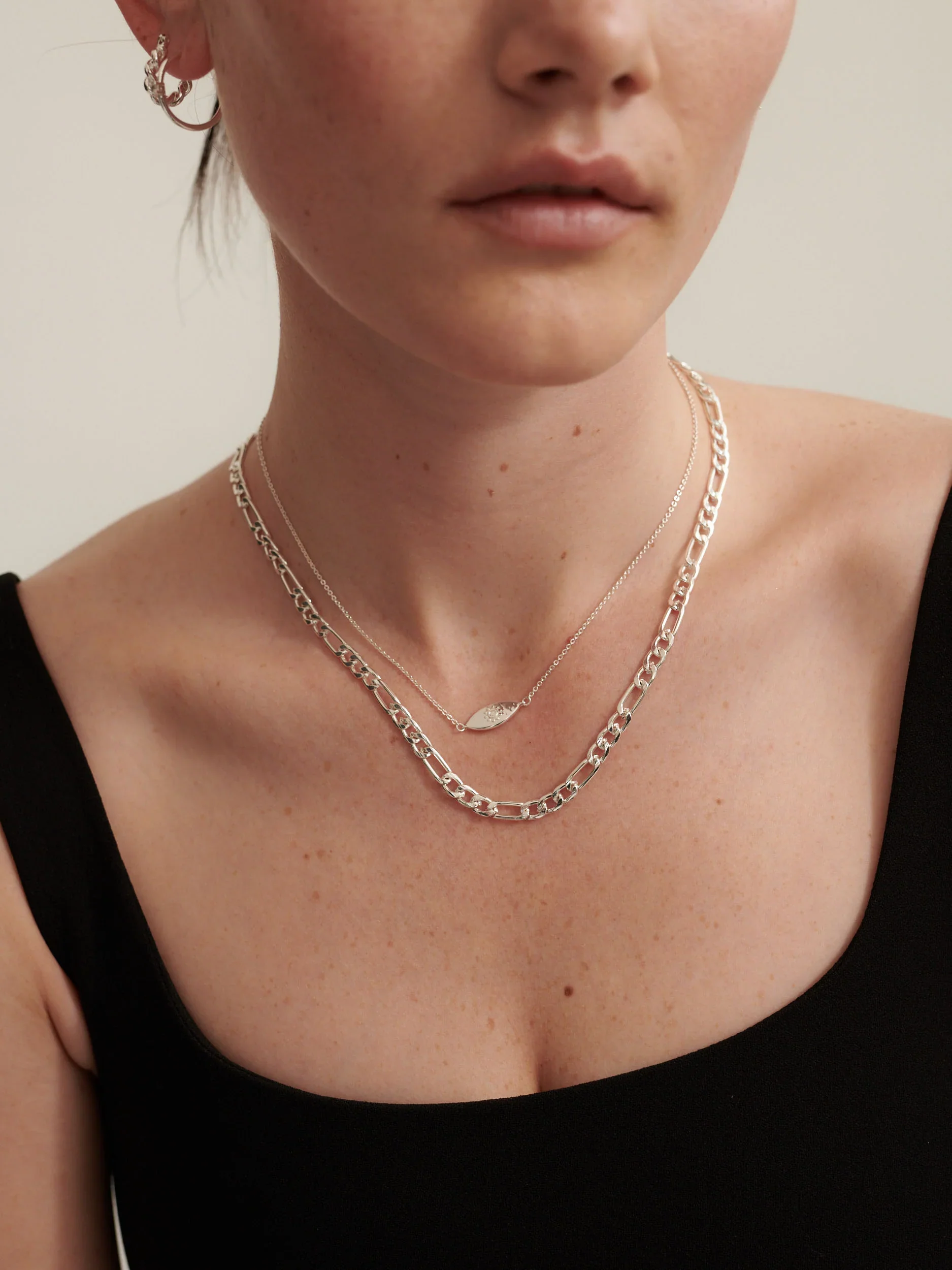 Ayin Necklace Silver