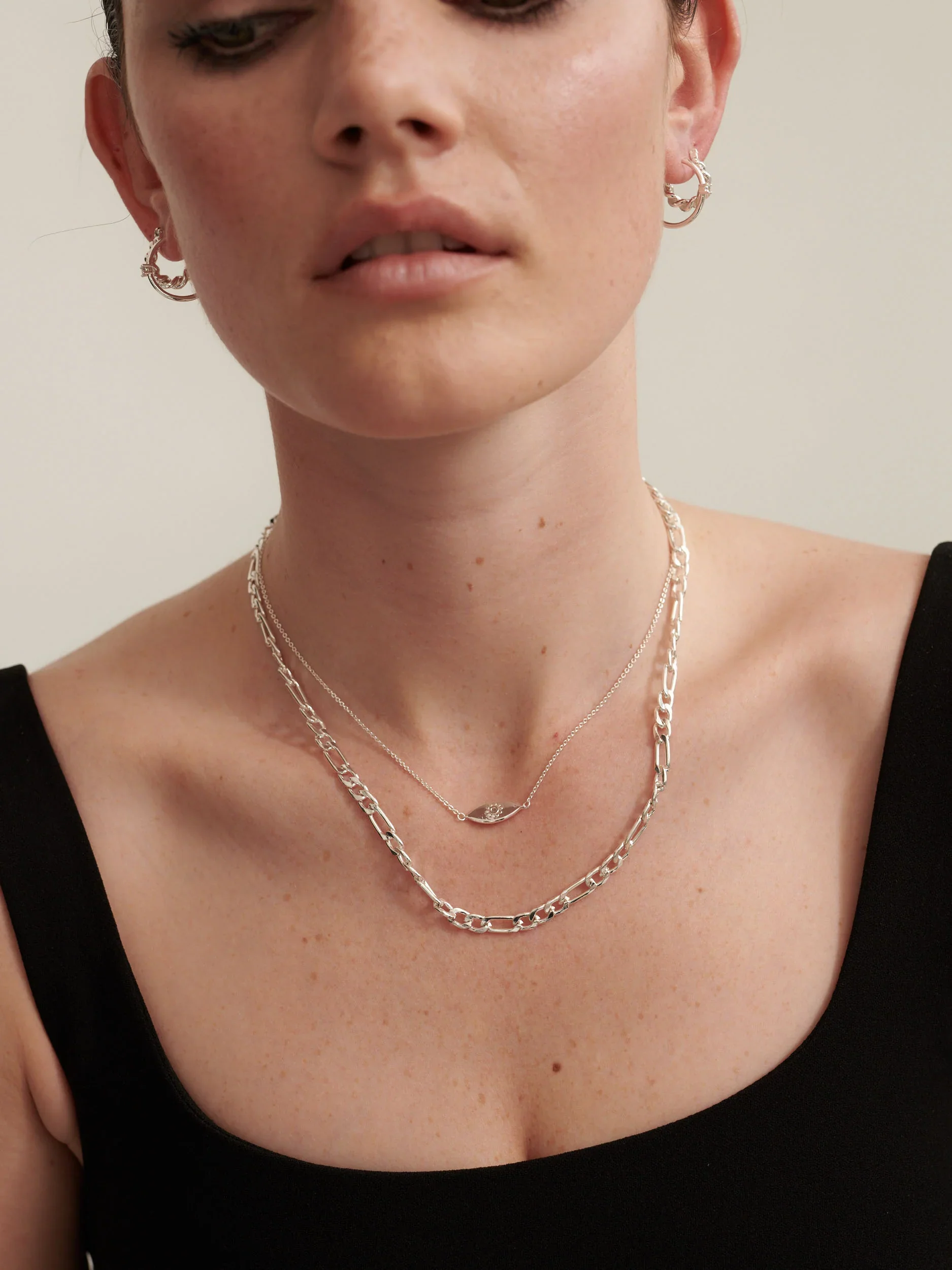 Ayin Necklace Silver - Image 4