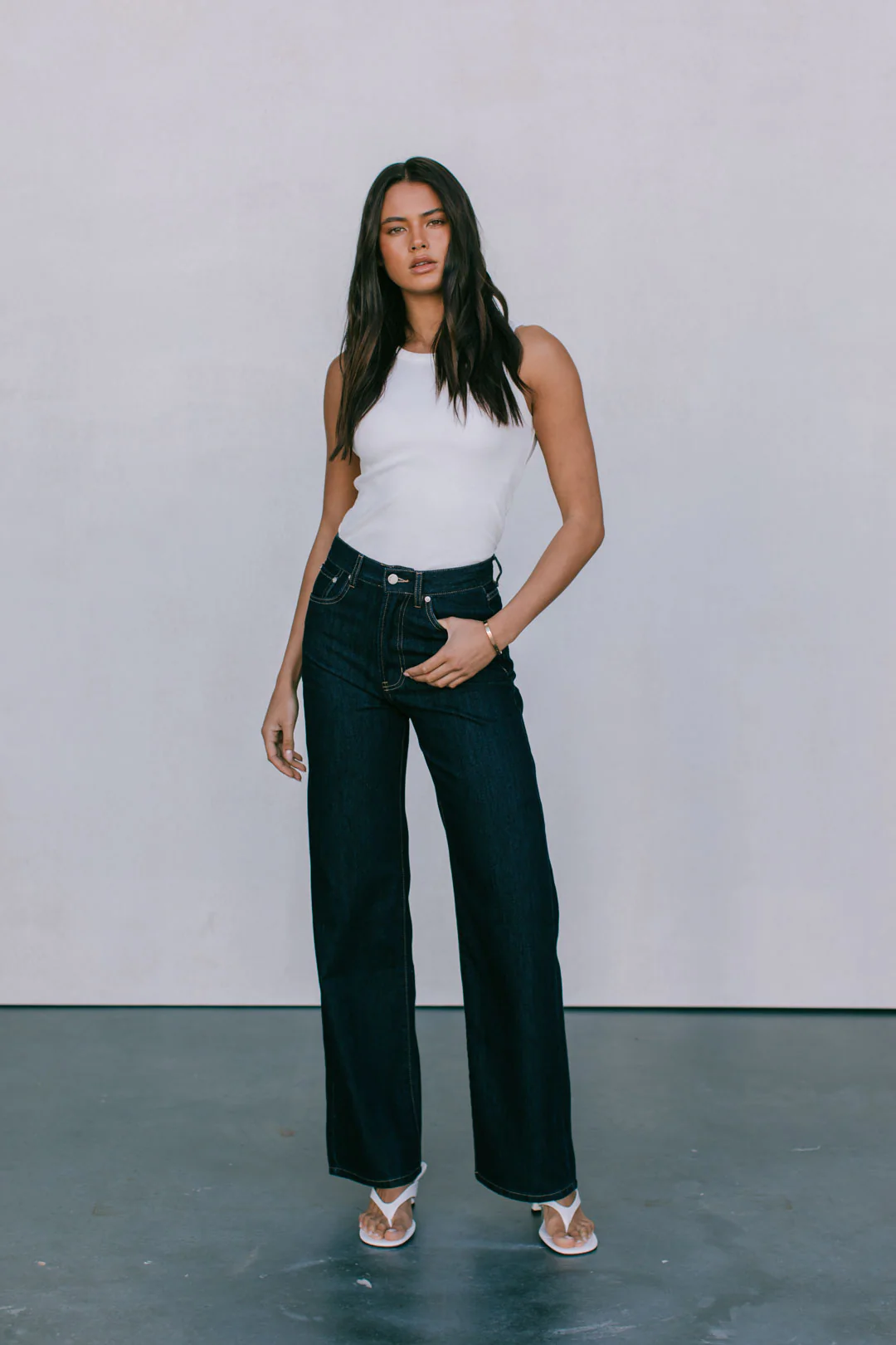 Bessie Straight Leg Jeans Indigo - Image 10