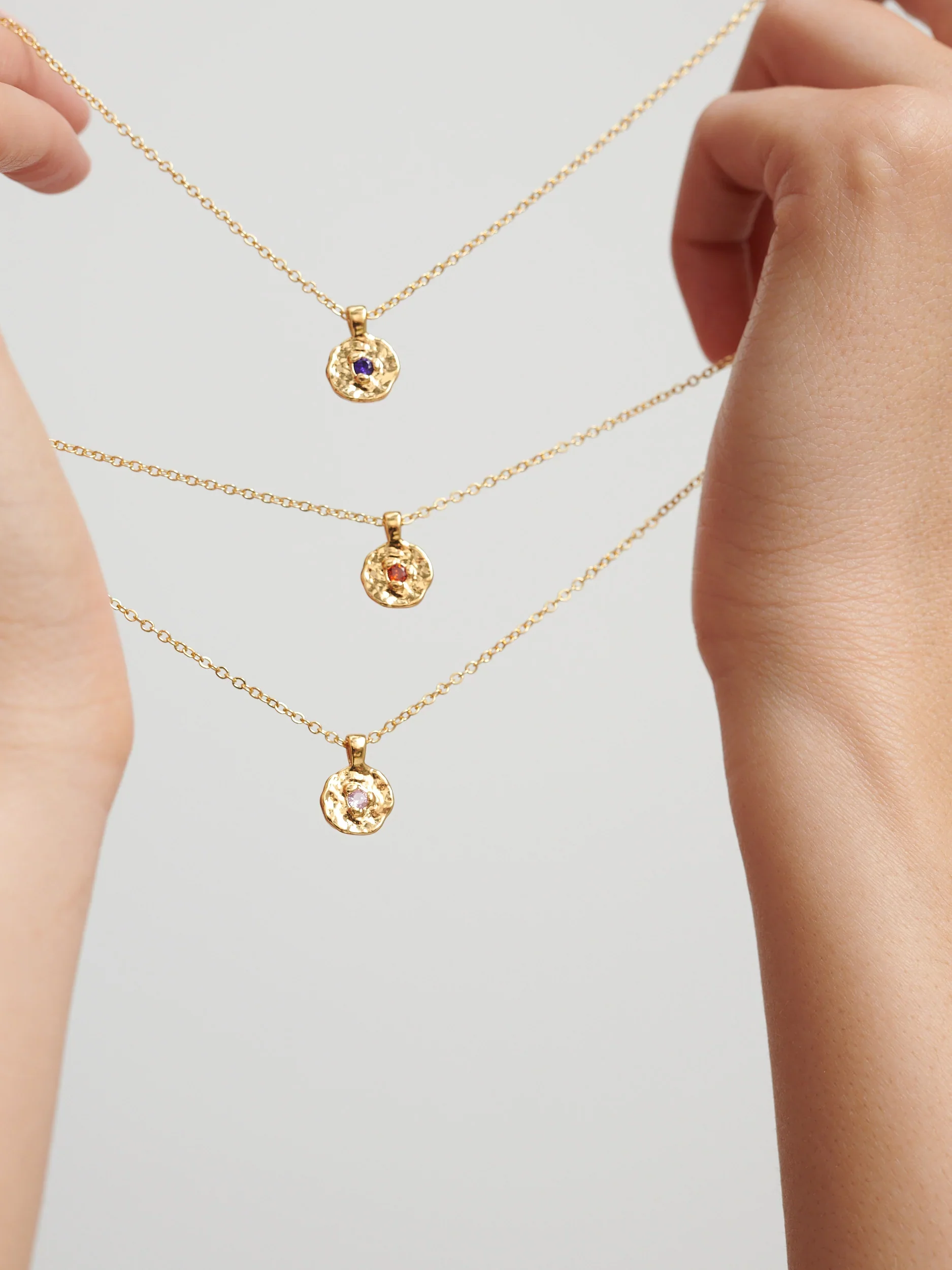 Birthstone Necklace Gold - Image 18