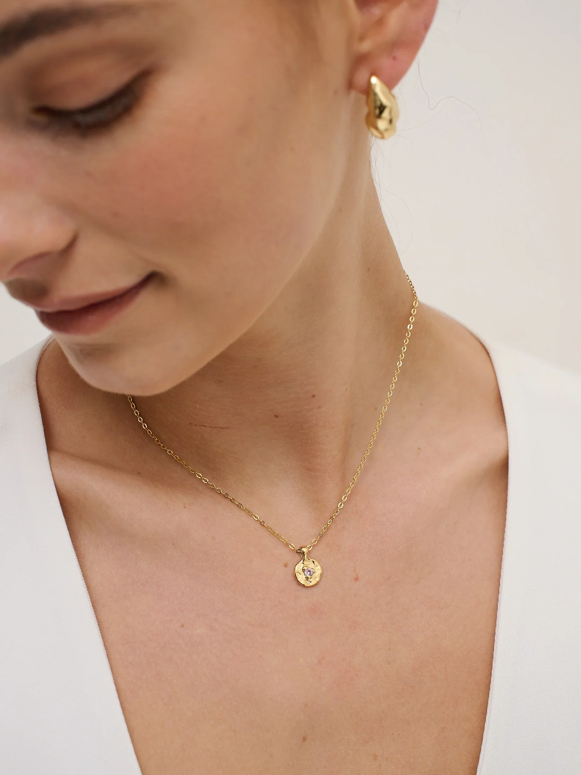 Birthstone Necklace Gold - Image 20