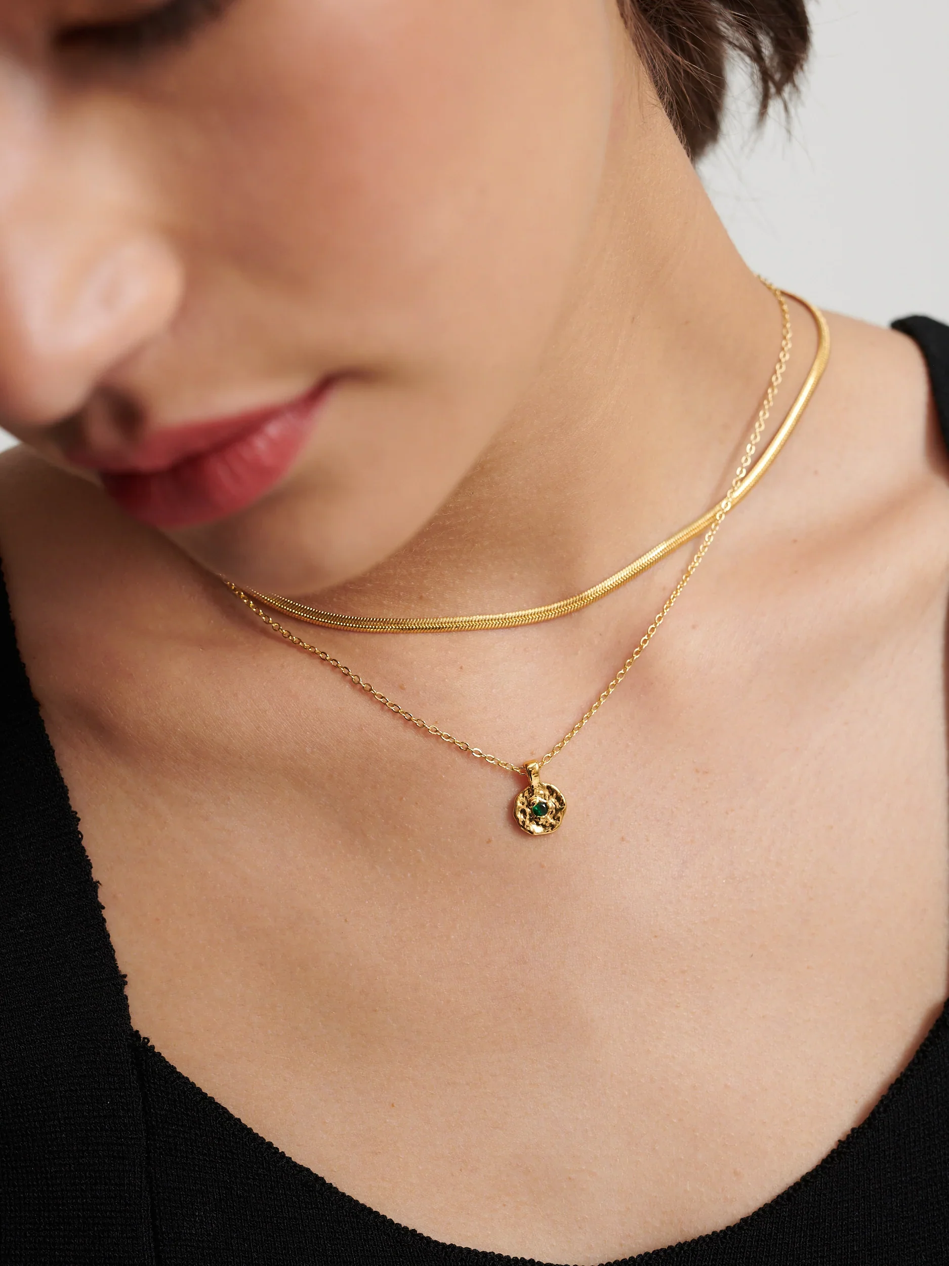 Birthstone Necklace Gold - Image 26