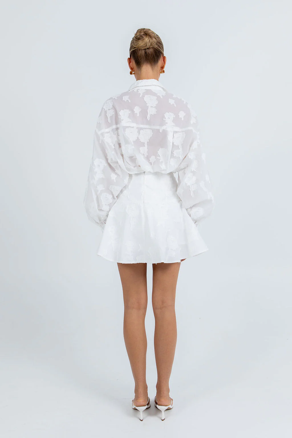 Blanche Lace Shirt White - Image 16