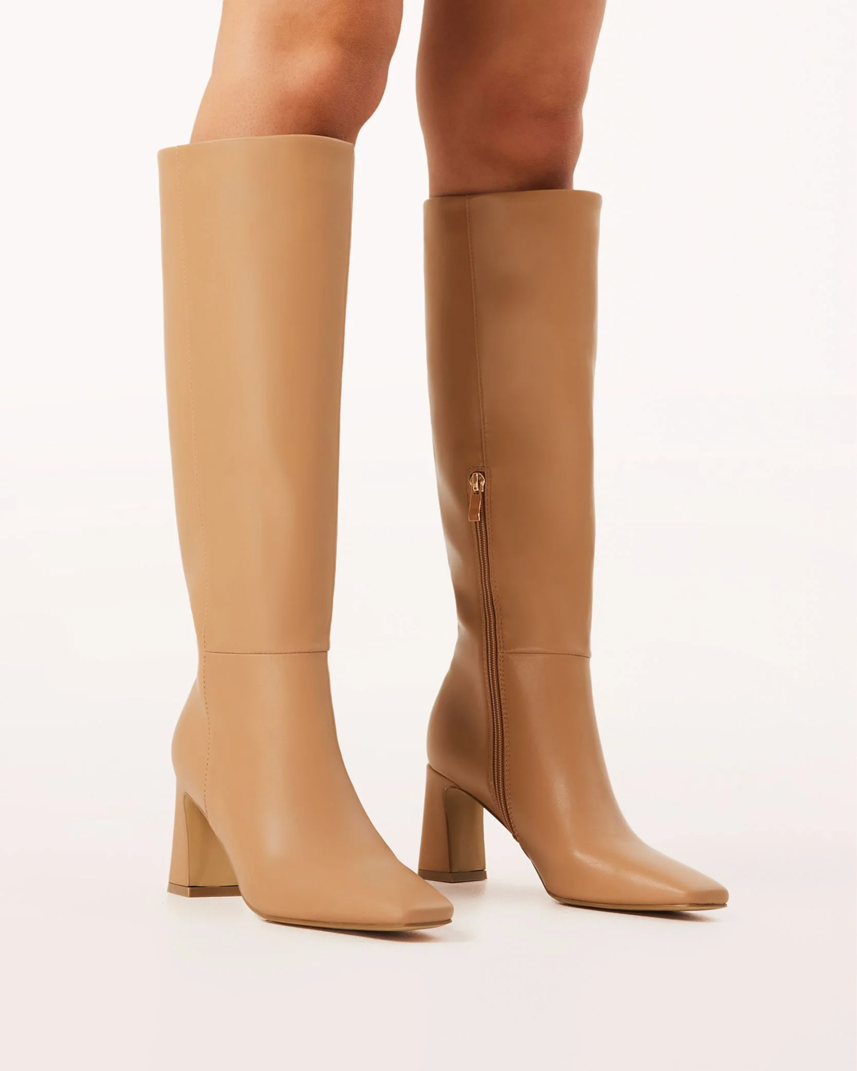 Blythe Knee-high Boots Tan - Image 3