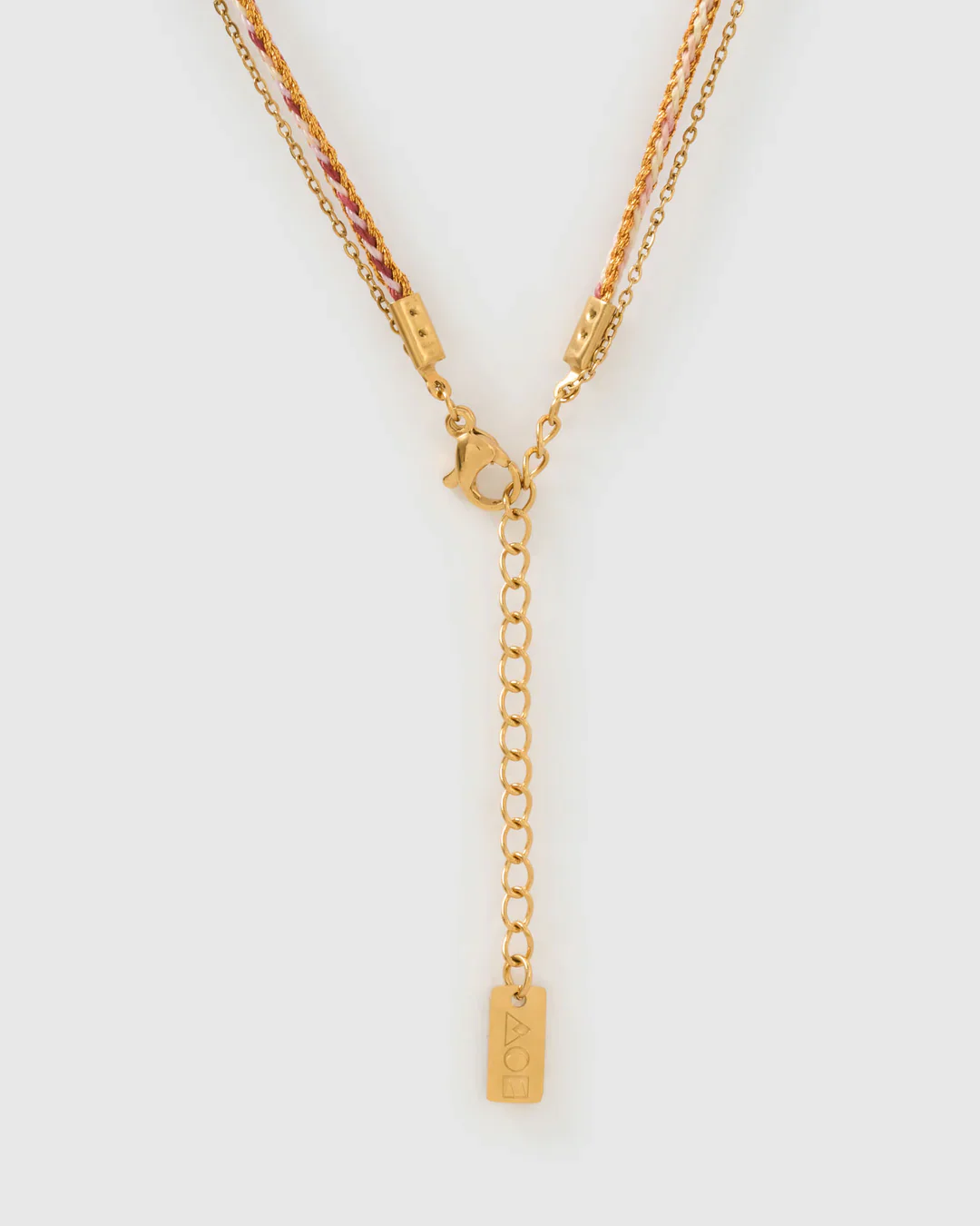 PRE ORDER Bubble Letter Necklace Blush - Image 4
