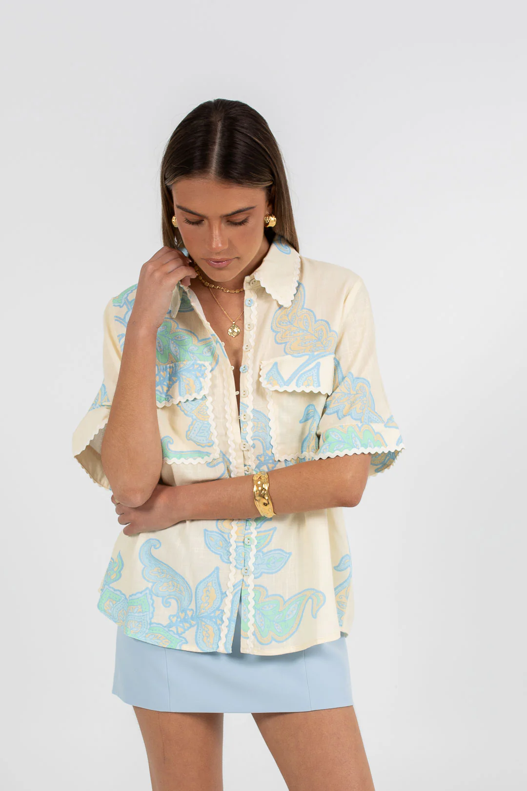 Carina Shirt Lunelle Print - Image 10