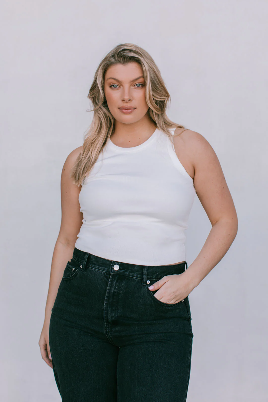 PRE ORDER Carissa Wide Leg Jeans Washed Black - Image 13