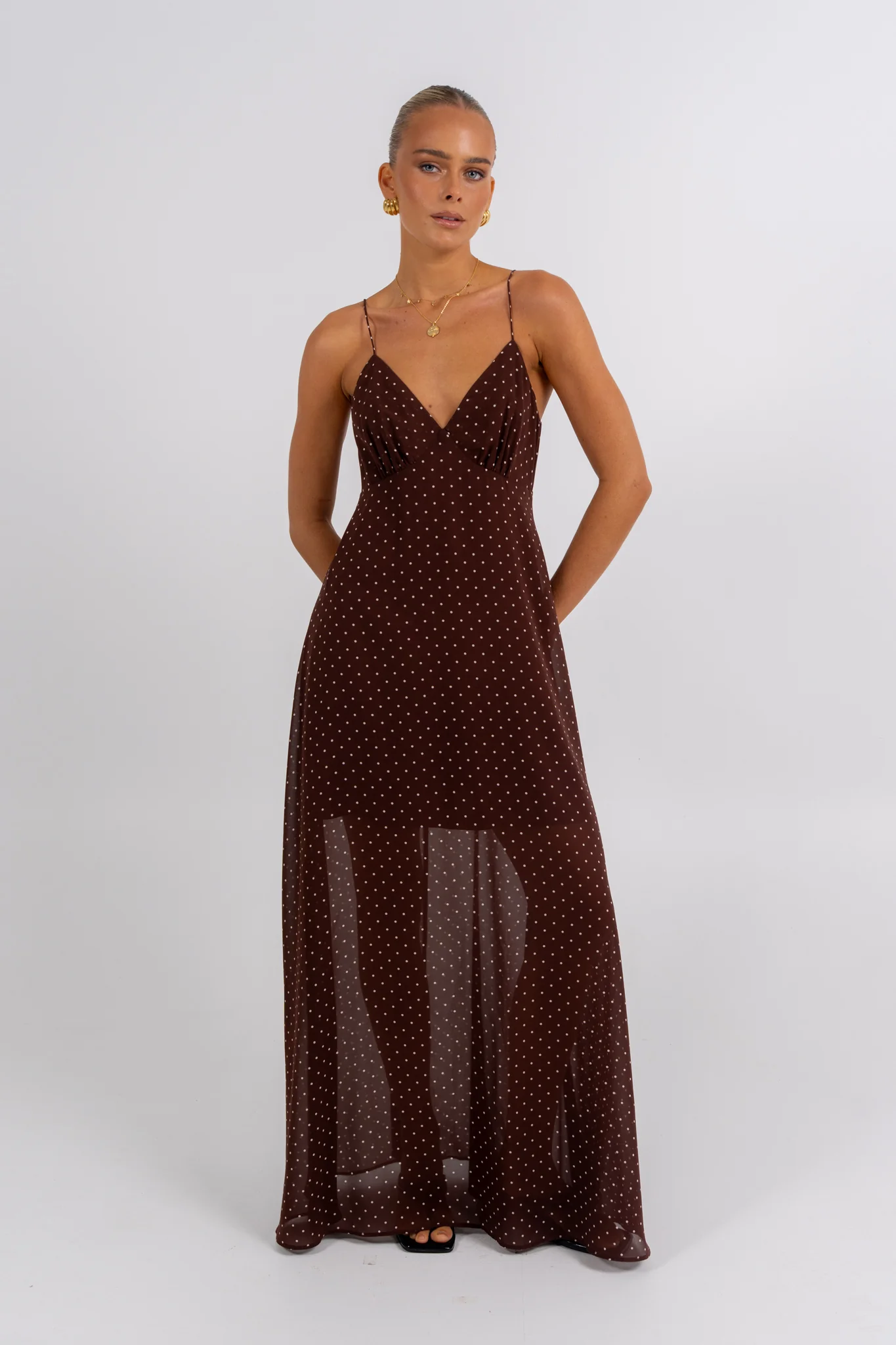 Chloe Maxi Dress Polka Dot - Image 3