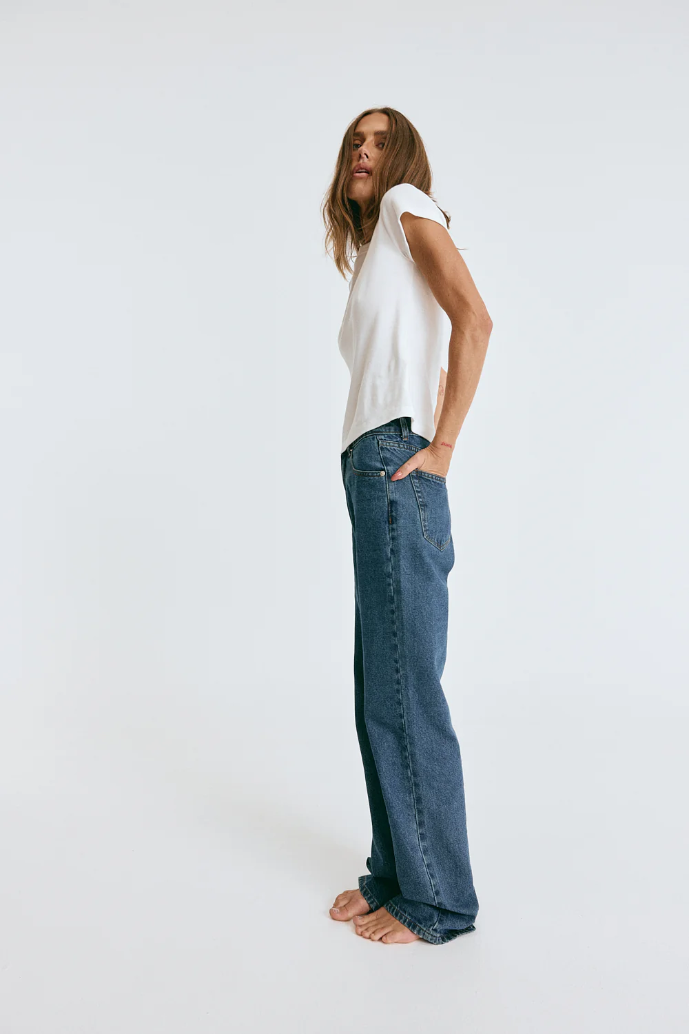 Embley Slim Leg Jean Dark Vintage - Image 3