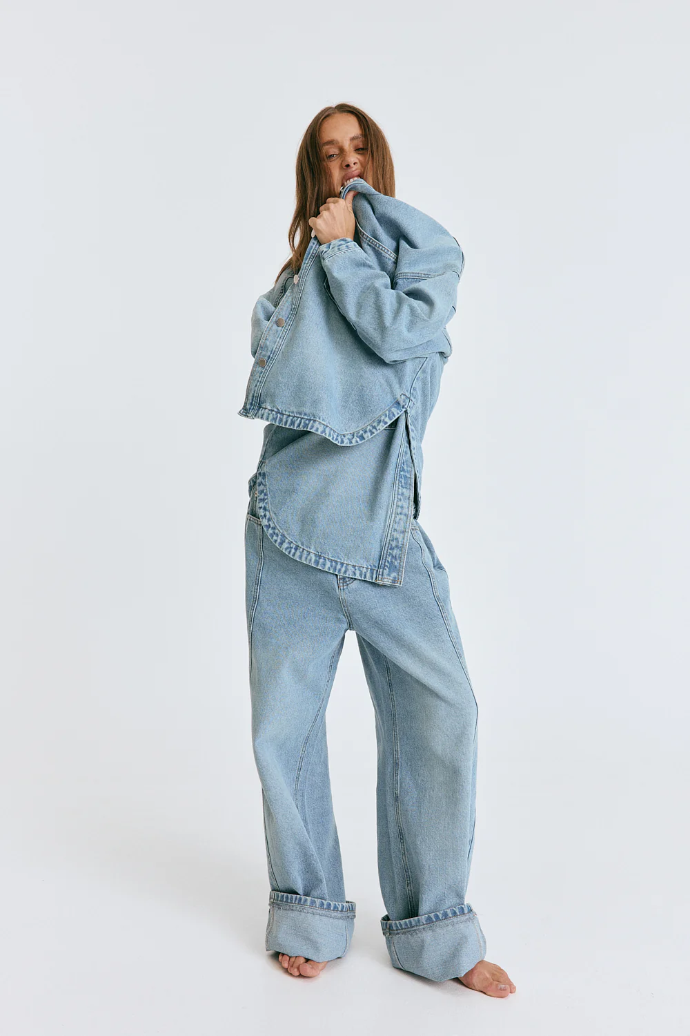 Ilou Denim Shirt Light Vintage - Image 12