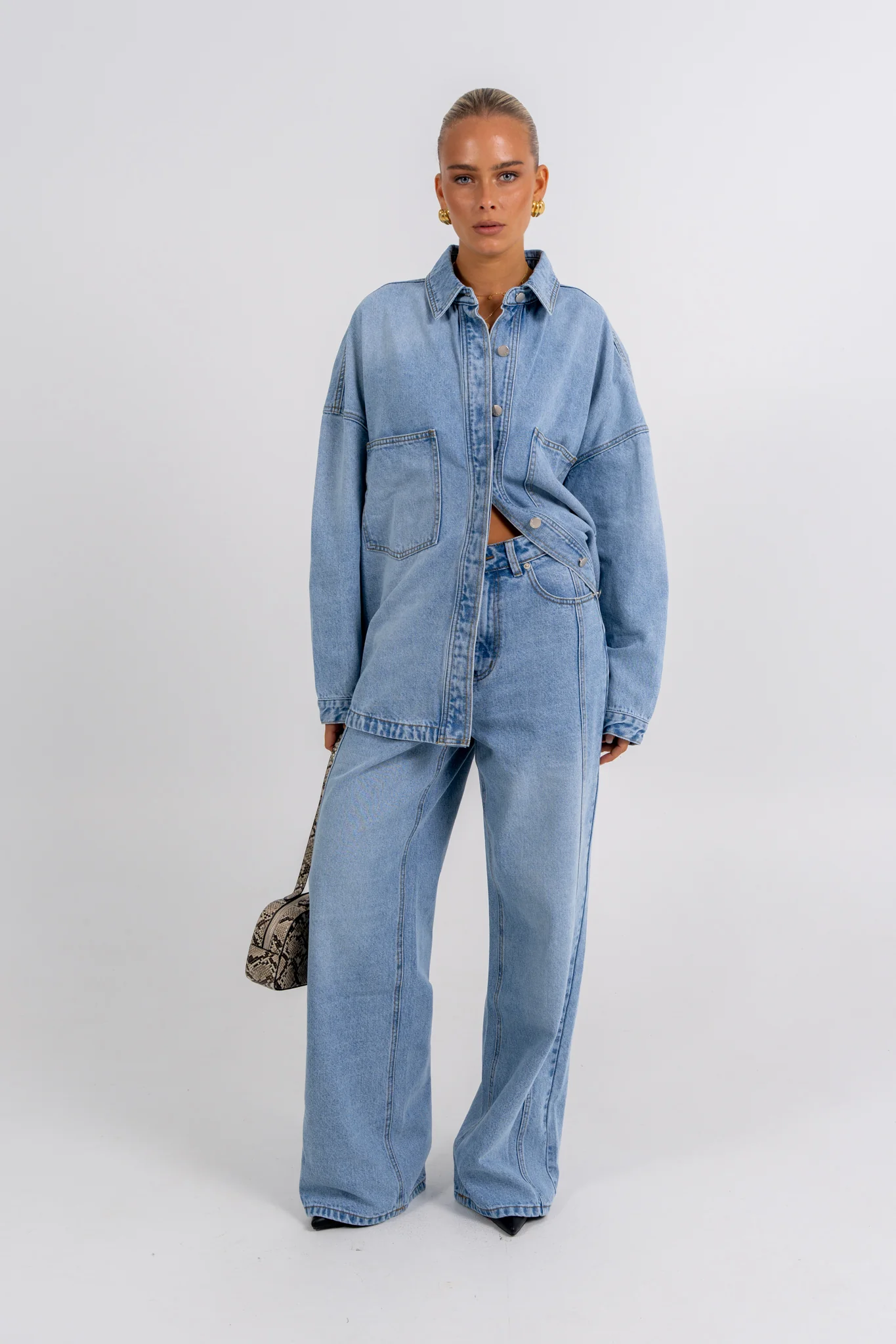 Ilou Denim Shirt Light Vintage - Image 16