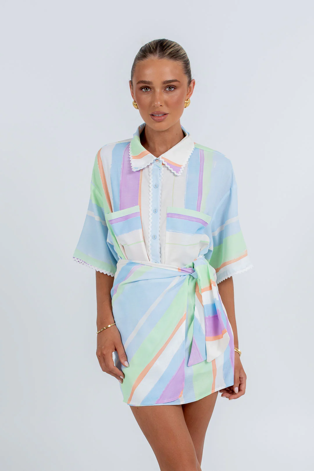 Vigo Mini Skirt Virenne Print - Image 12
