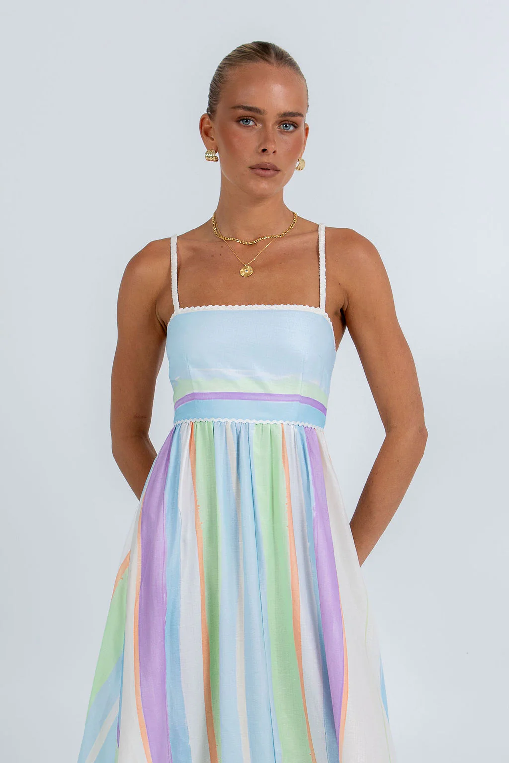 Palomae Maxi Dress Virenne Print - Image 3