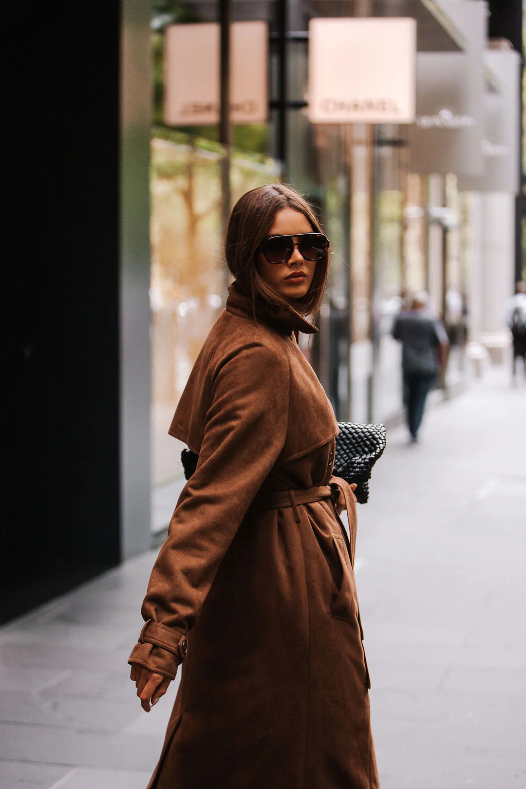 Qualia Trench Coat Chocolate - Image 7