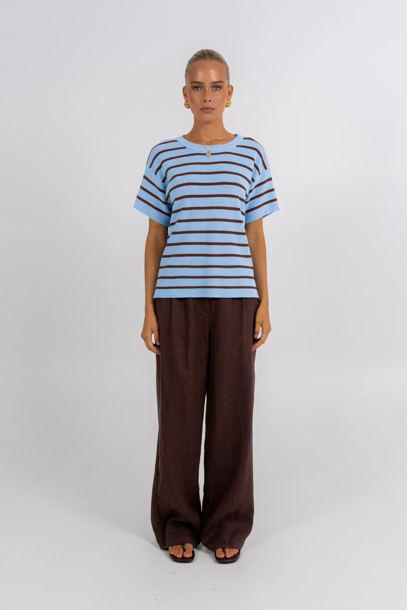 Raine Top Chocolate Stripe - Image 3