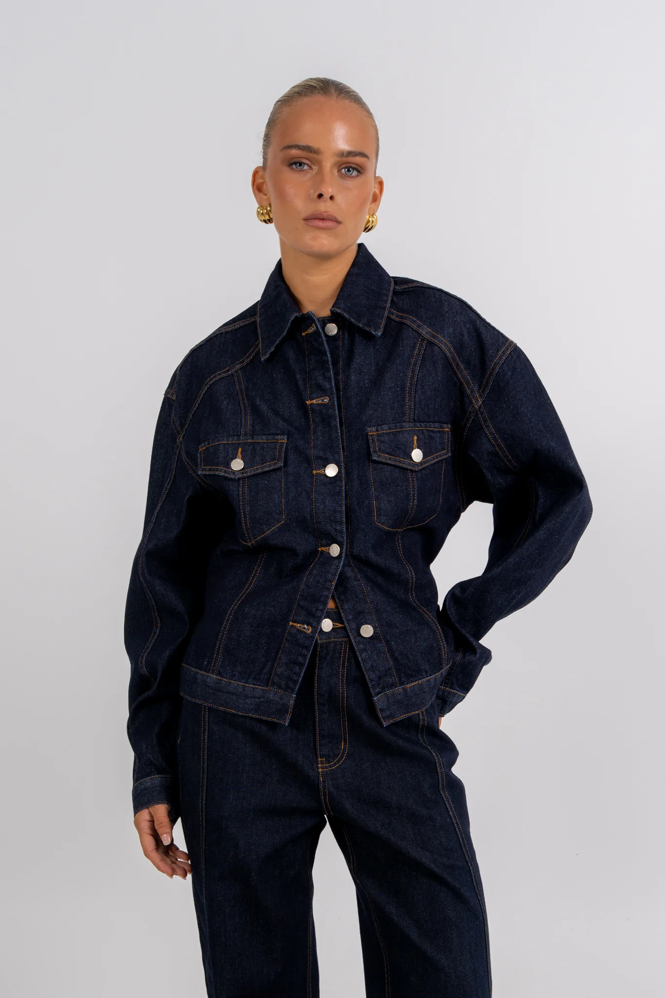 Saya Jacket Indigo - Image 14
