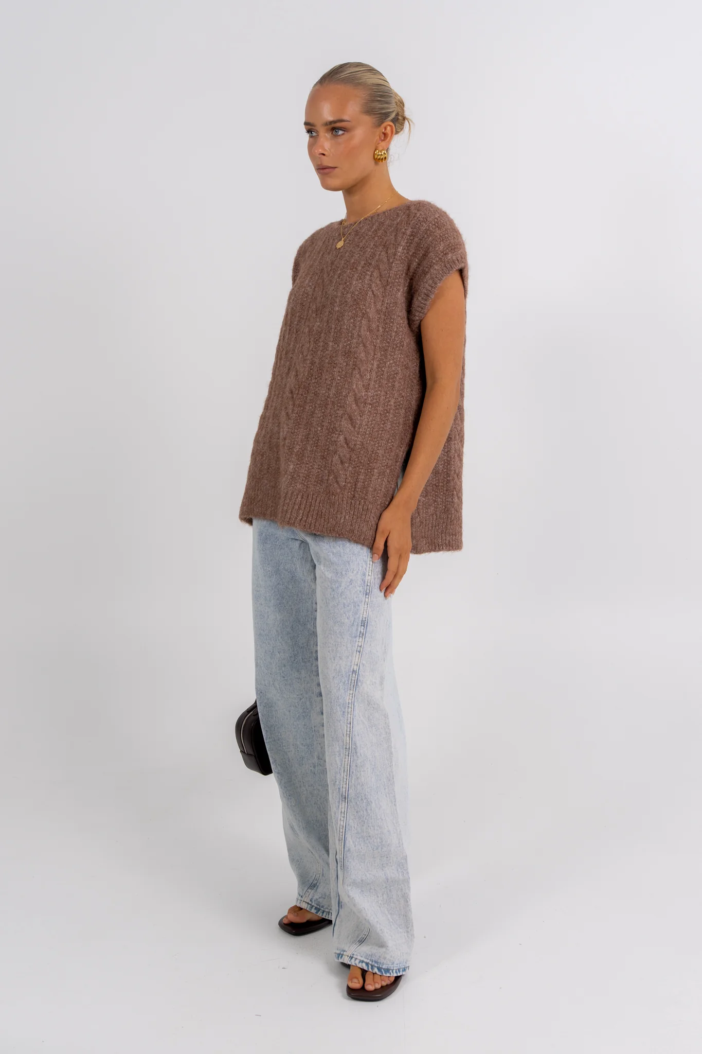 Xandra Knit Mocha - Image 3