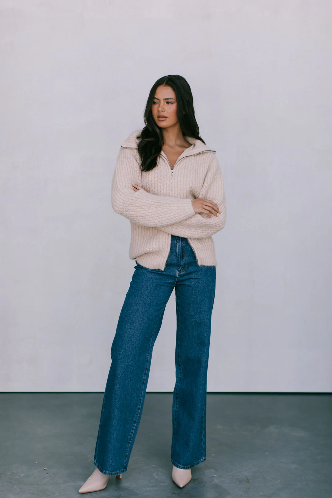Dahlia Jumper Beige - Image 7