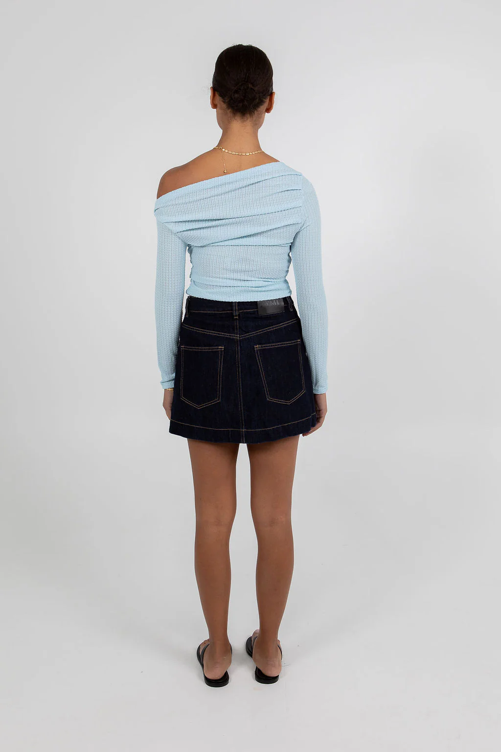 Daliah Long Sleeve Top Baby Blue - Image 5