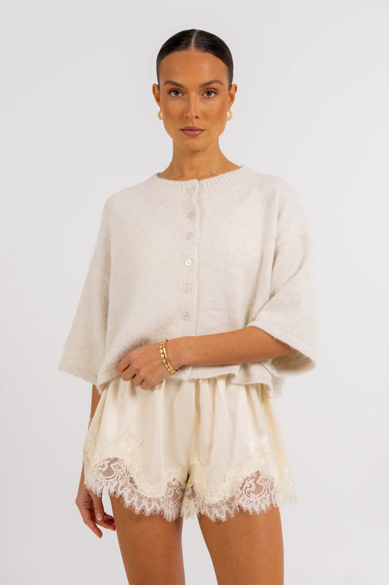 Dallas Cardigan Oatmeal - Image 6