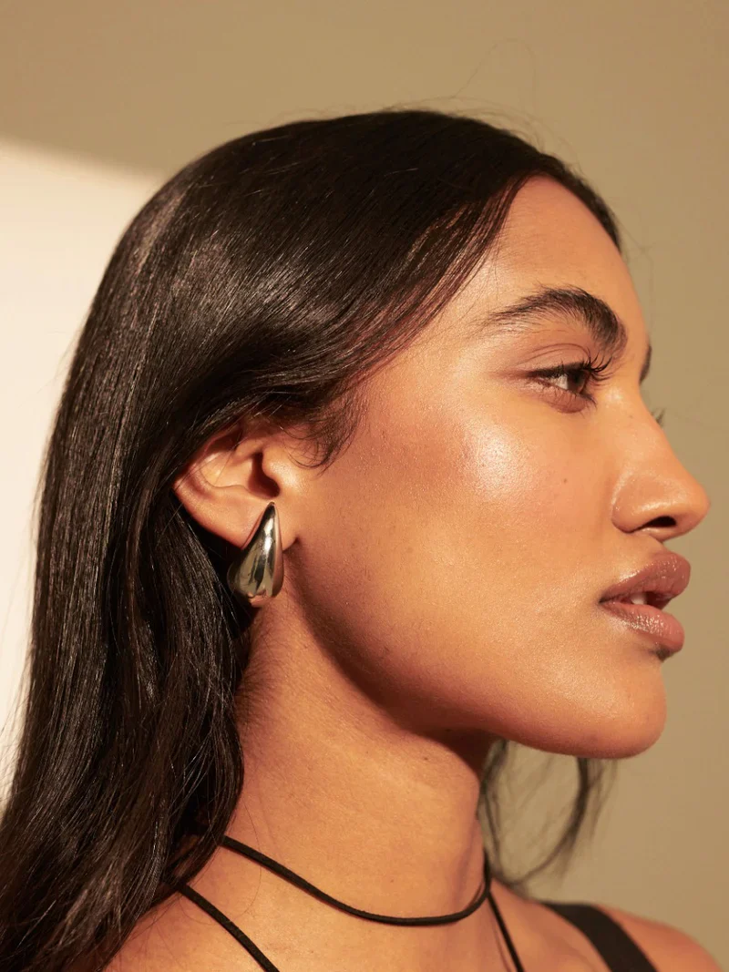Daria Earrings Silver - Image 5