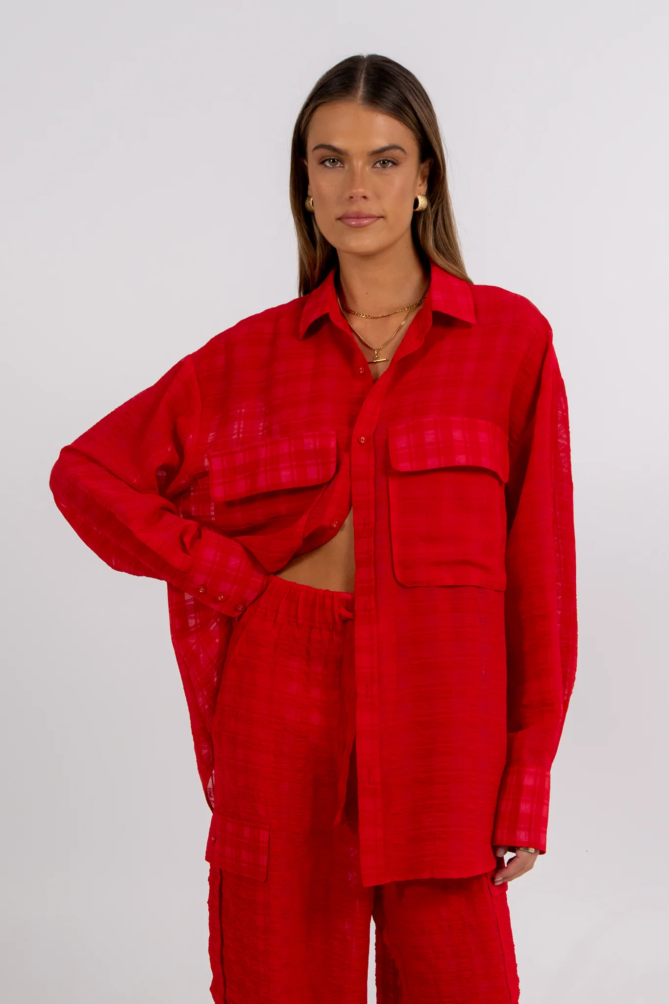 Elka Shirt Red - Image 2