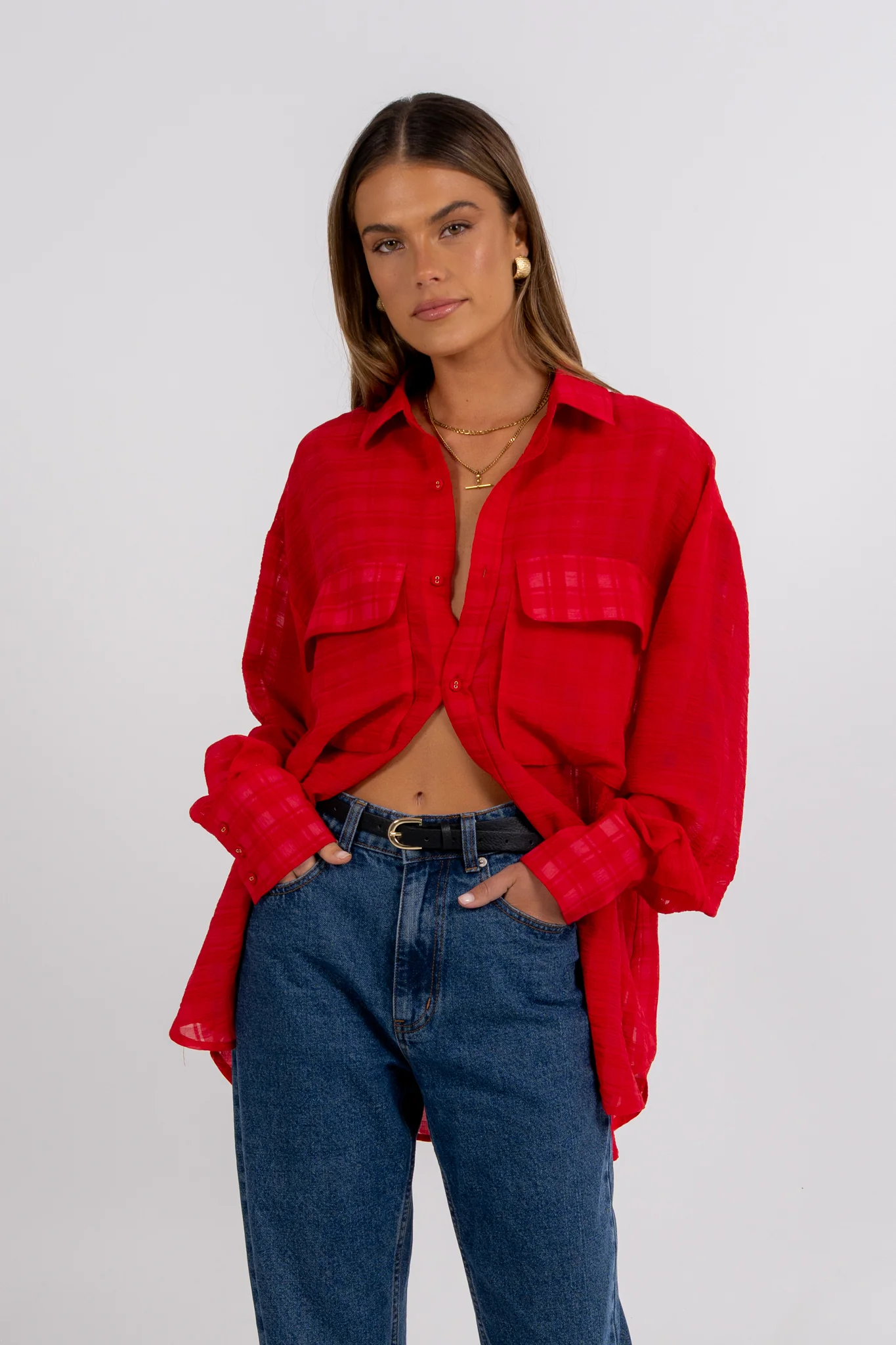 Elka Shirt Red - Image 5