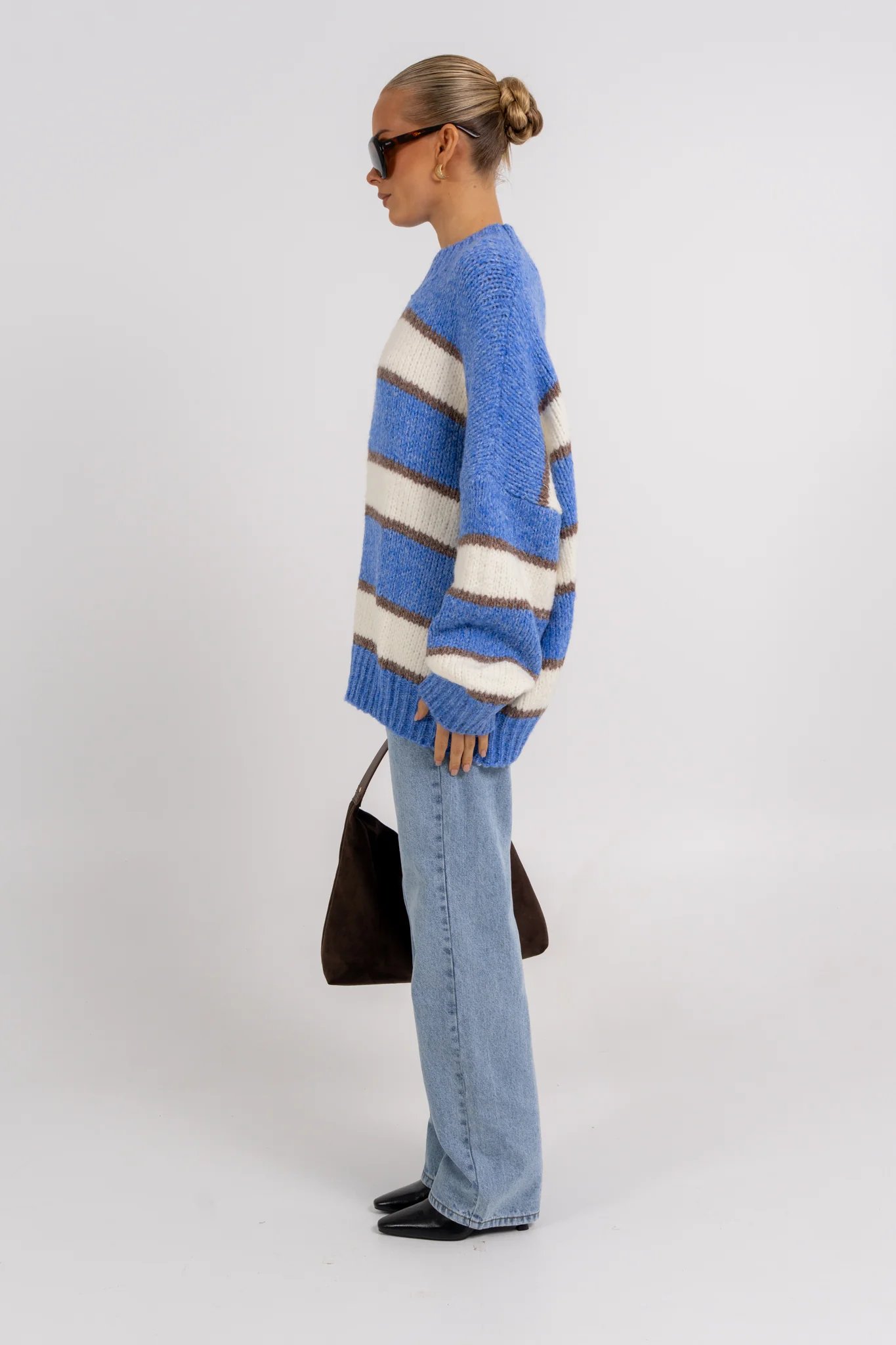 Ena Knit Jumper Blue - Image 8