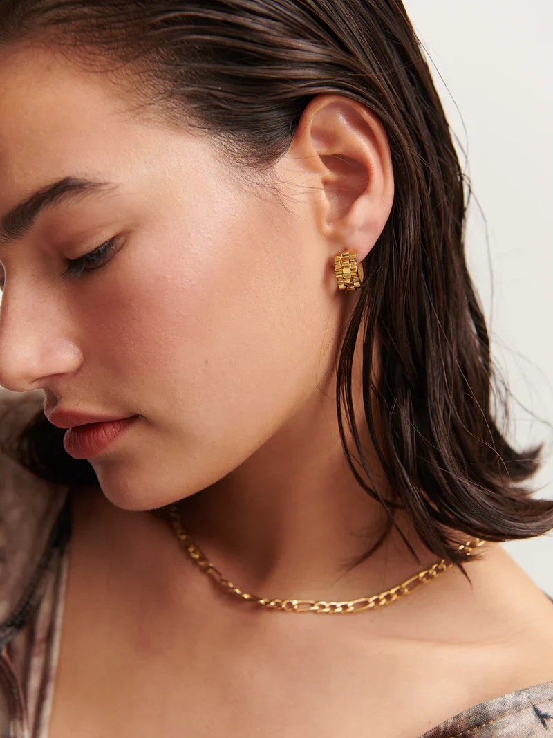 Figaro Chain Necklace Gold - Image 6