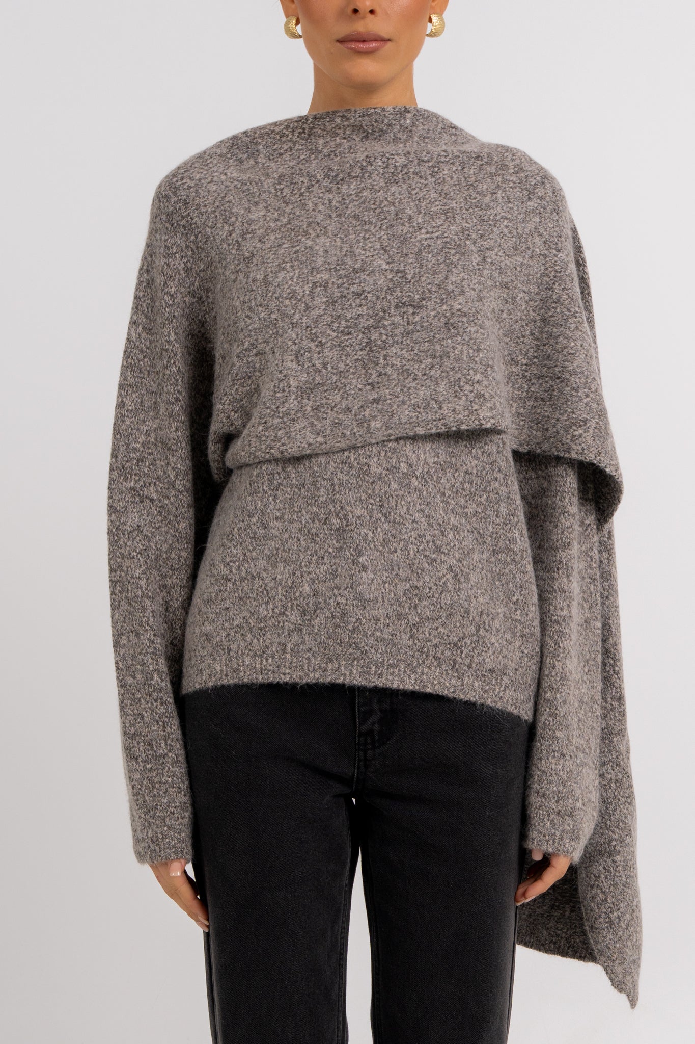 Filip Knit Grey Marle - Image 2