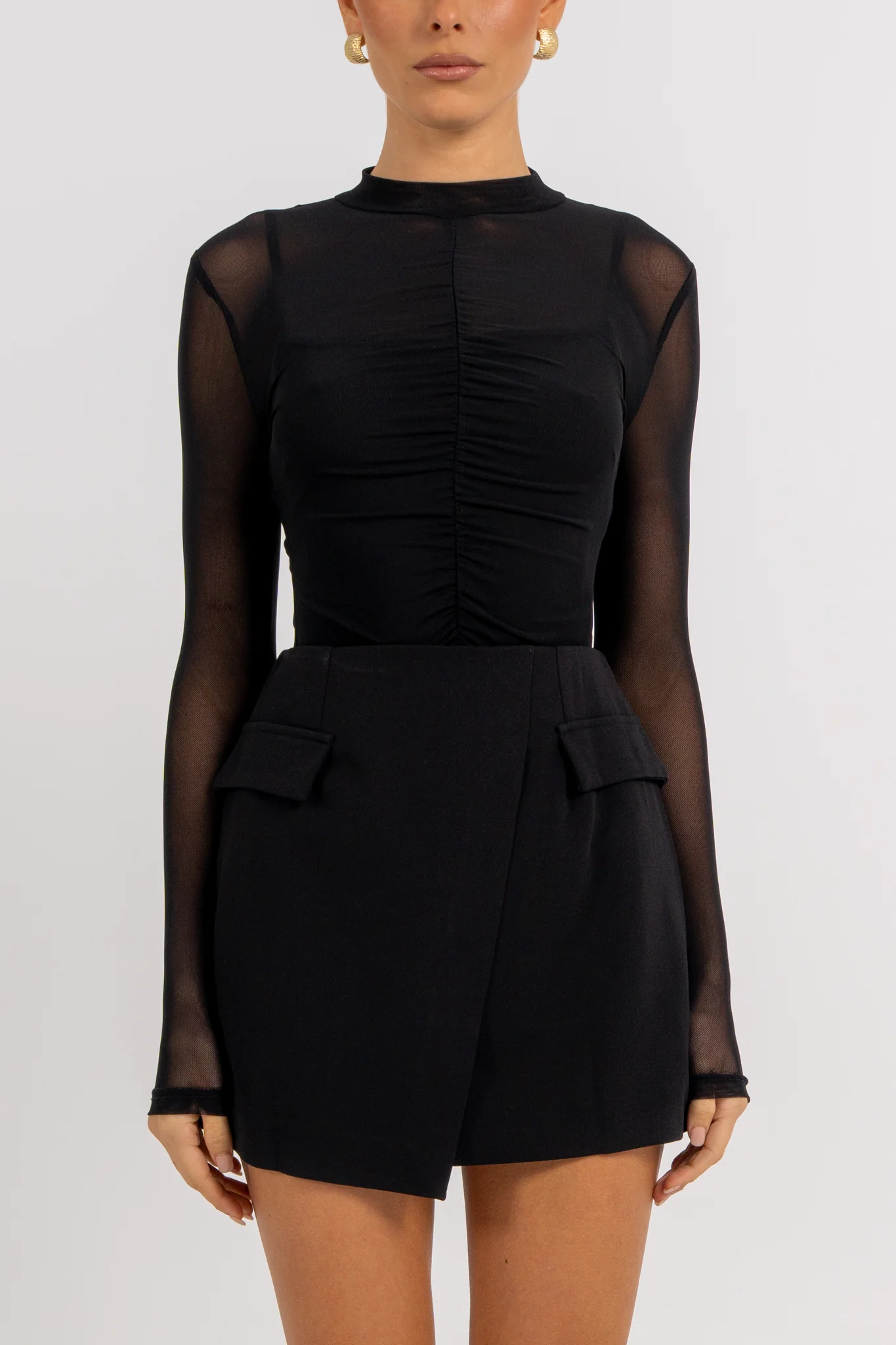 Finn Long Sleeve Top Black - Image 11