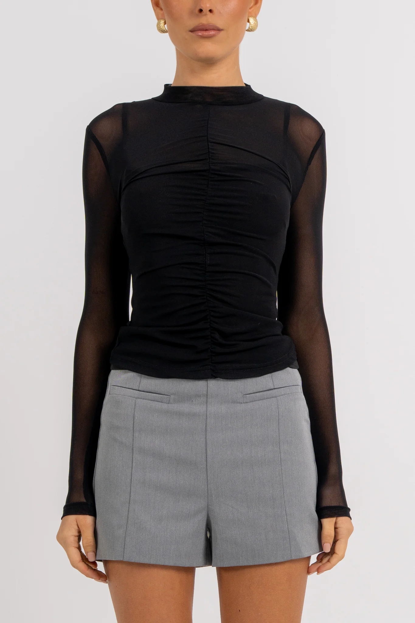 Finn Long Sleeve Top Black - Image 5