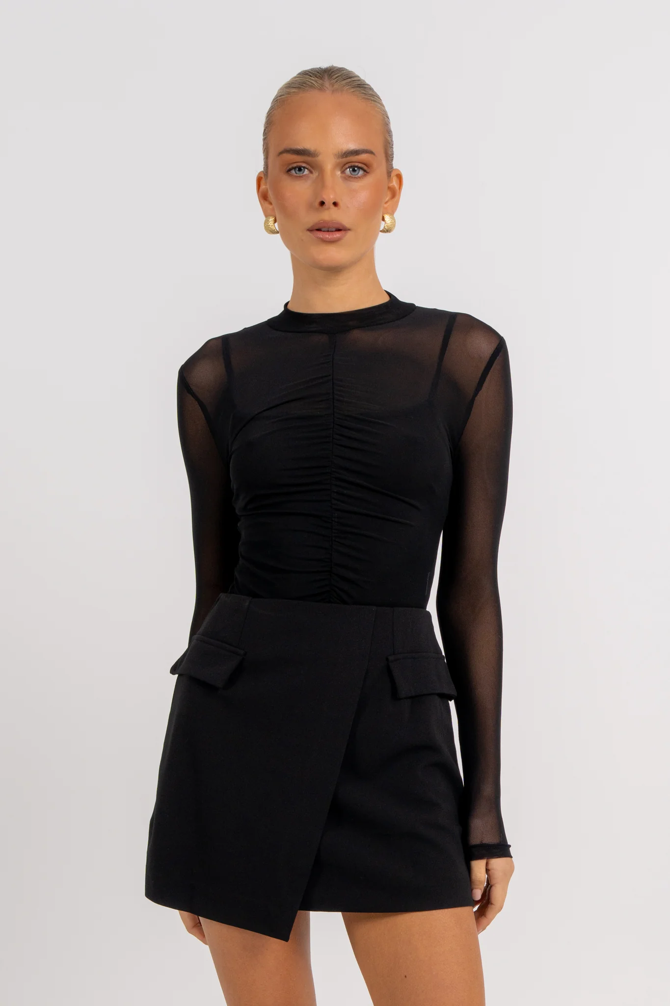 Azrah Mini Skirt Black - Image 15
