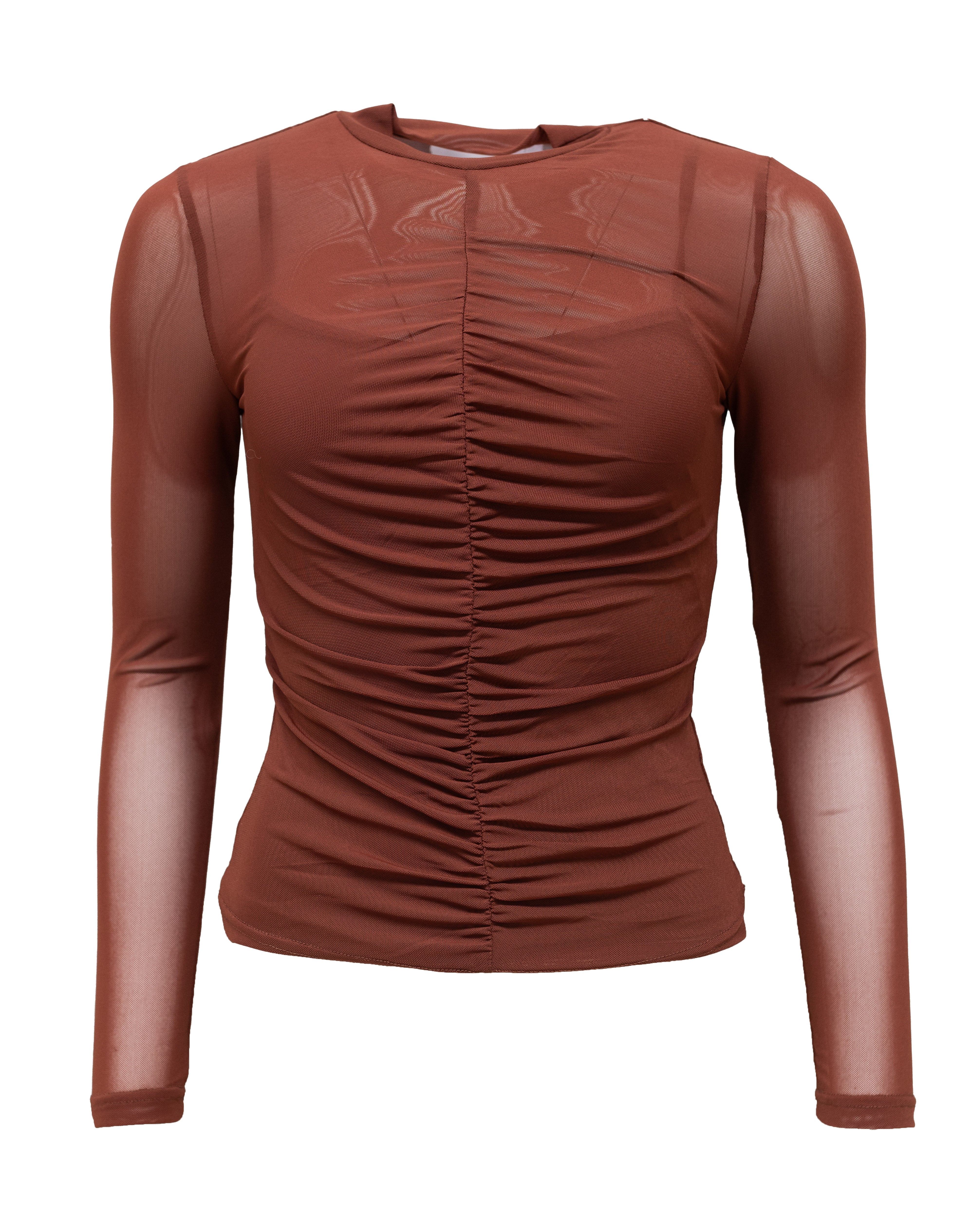 Finn Long Sleeve Top Chocolate - Image 16