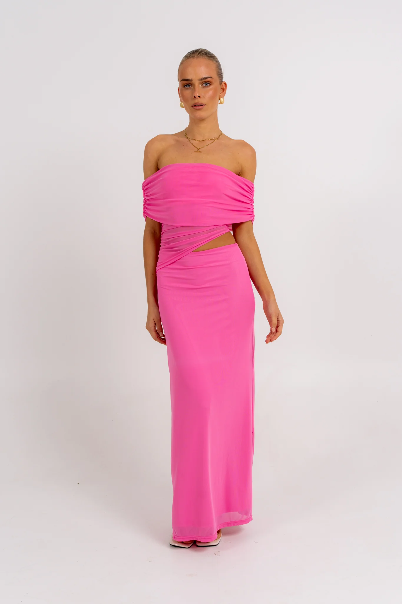 Fiora Maxi Dress Pink - Image 6