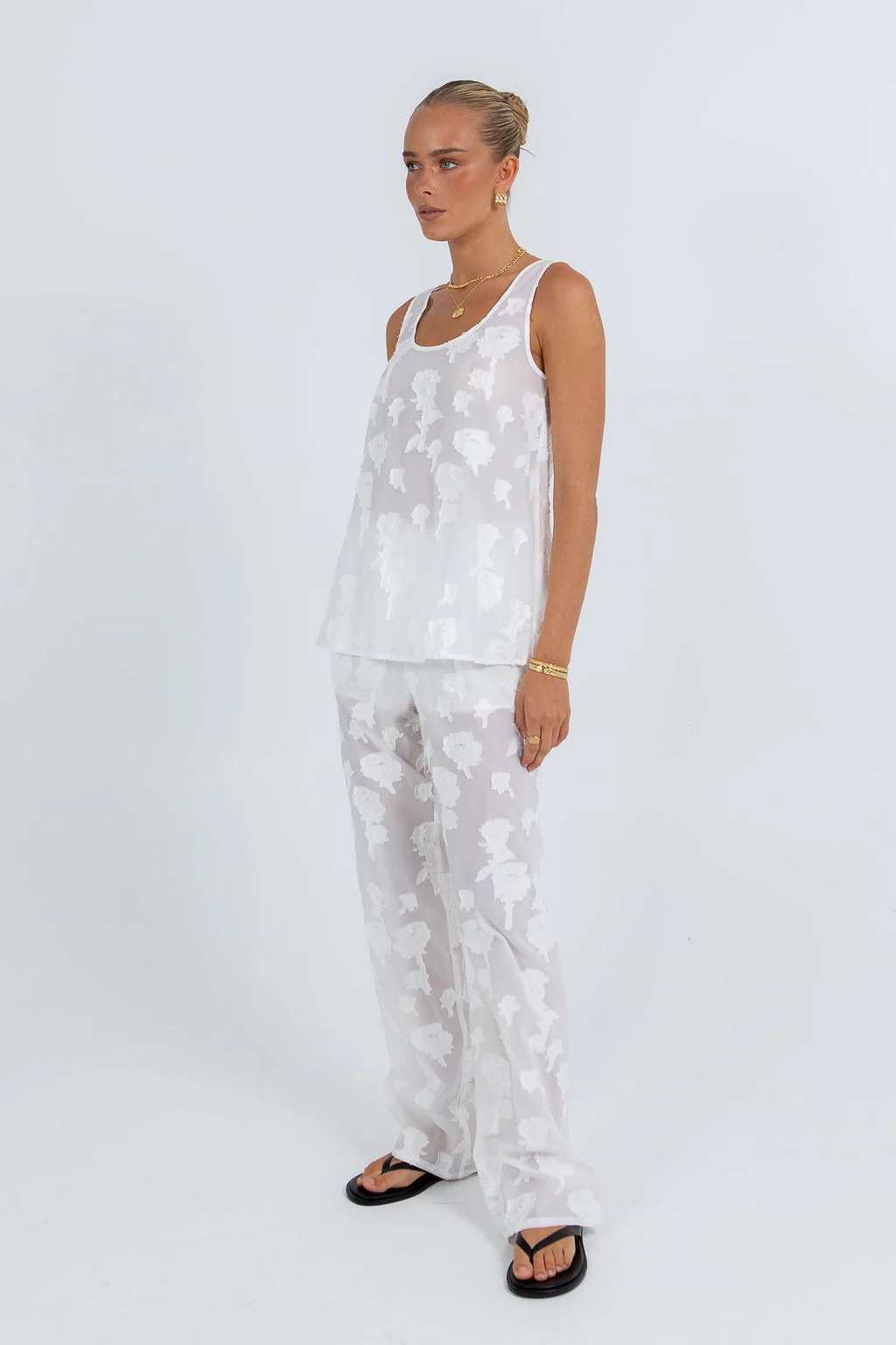 Flavia Lace Pant White - Image 3