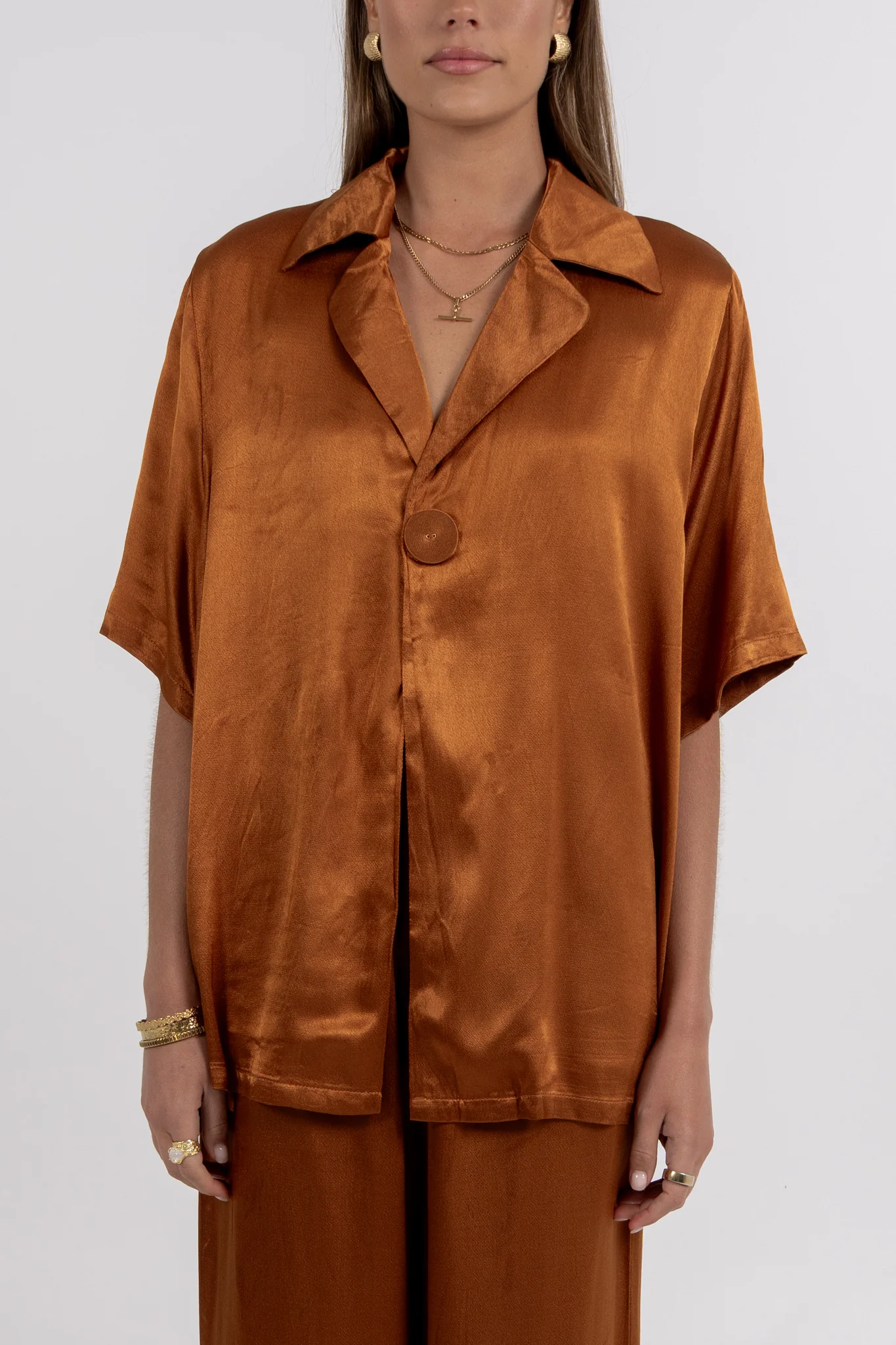 Francesca Shirt Caramel - Image 3