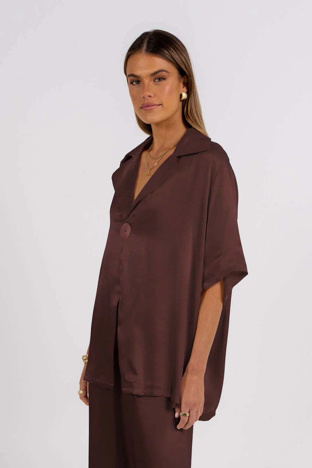 Francesca Shirt Chocolate - Image 2
