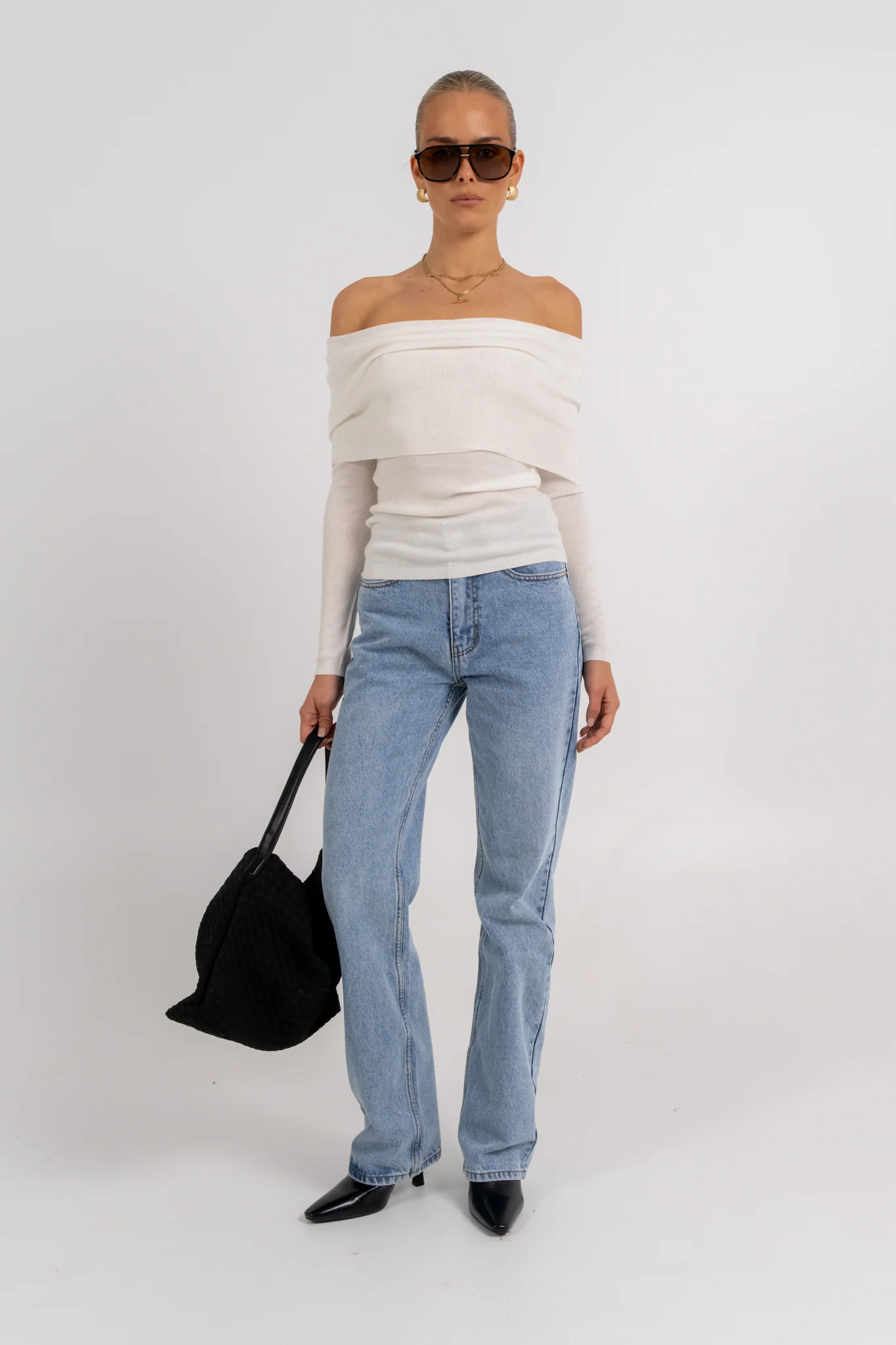 Garnet Off-Shoulder Top Ivory - Image 6