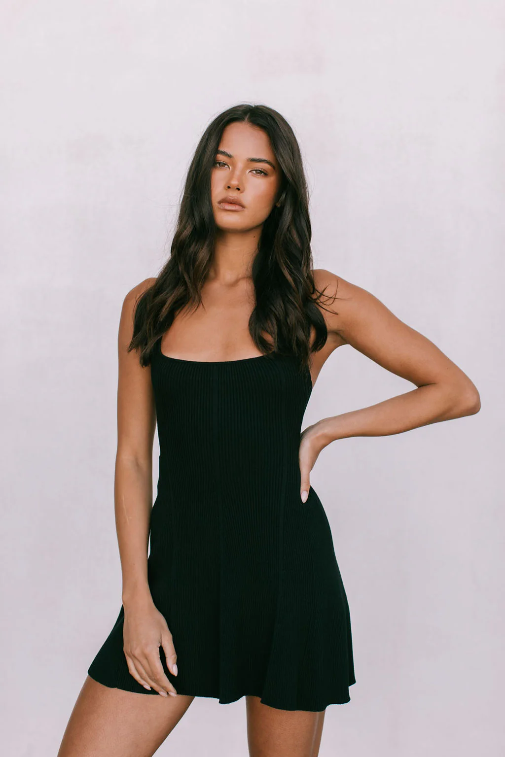 Gracie Halter Dress Black - Image 6