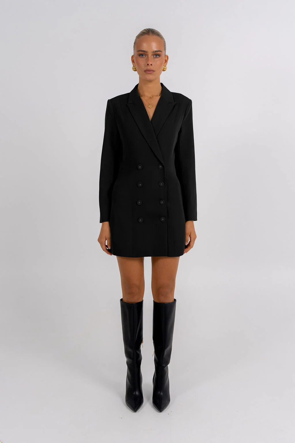 PRE ORDER Cassie Blazer Dress Black