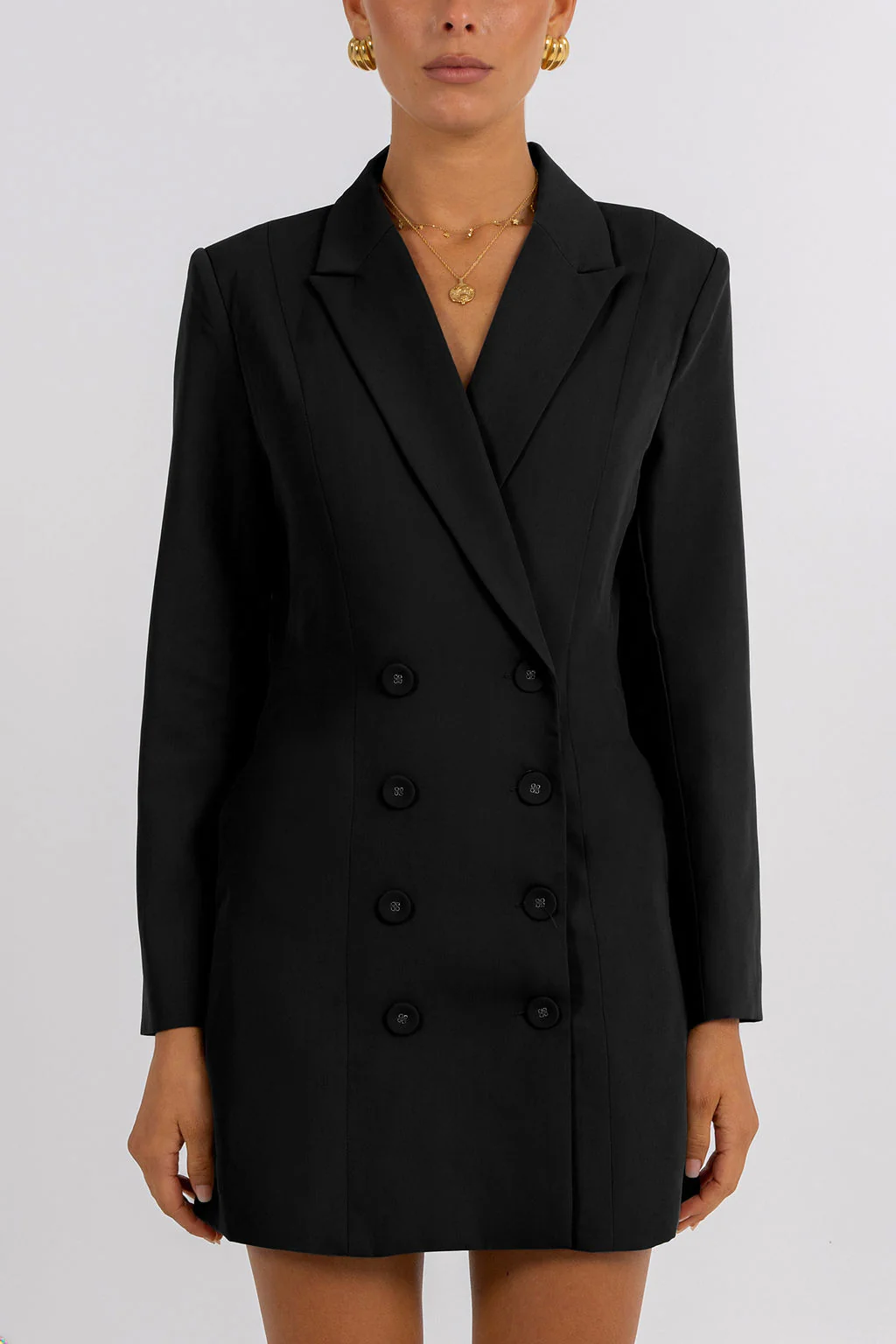 PRE ORDER Cassie Blazer Dress Black - Image 4