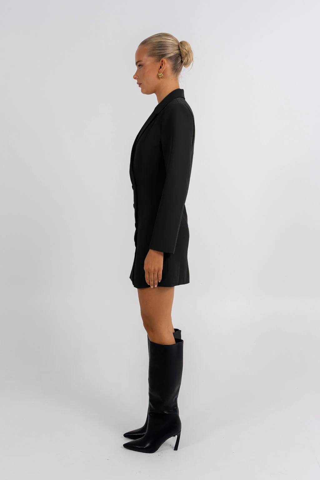 PRE ORDER Cassie Blazer Dress Black - Image 5