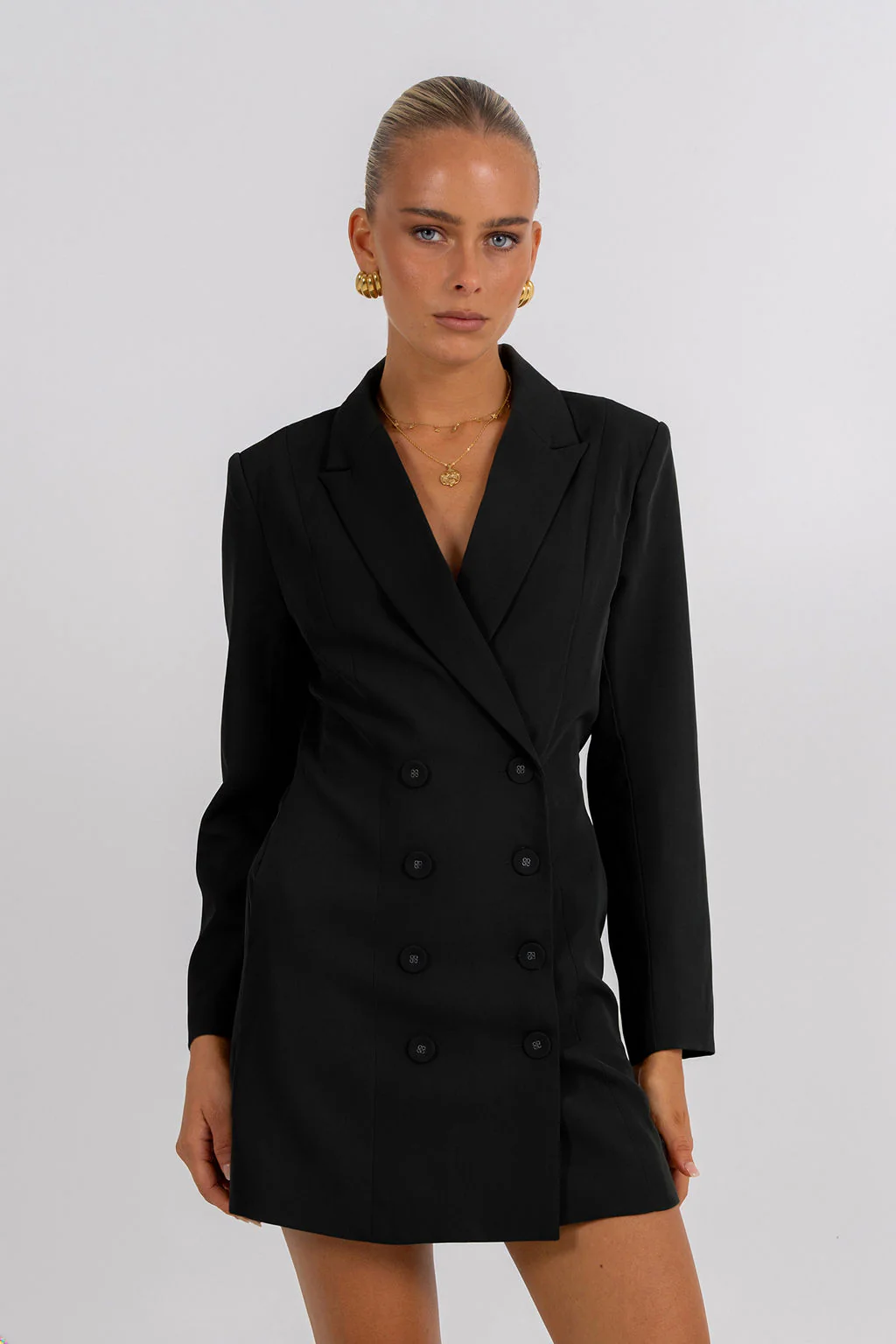 PRE ORDER Cassie Blazer Dress Black - Image 6